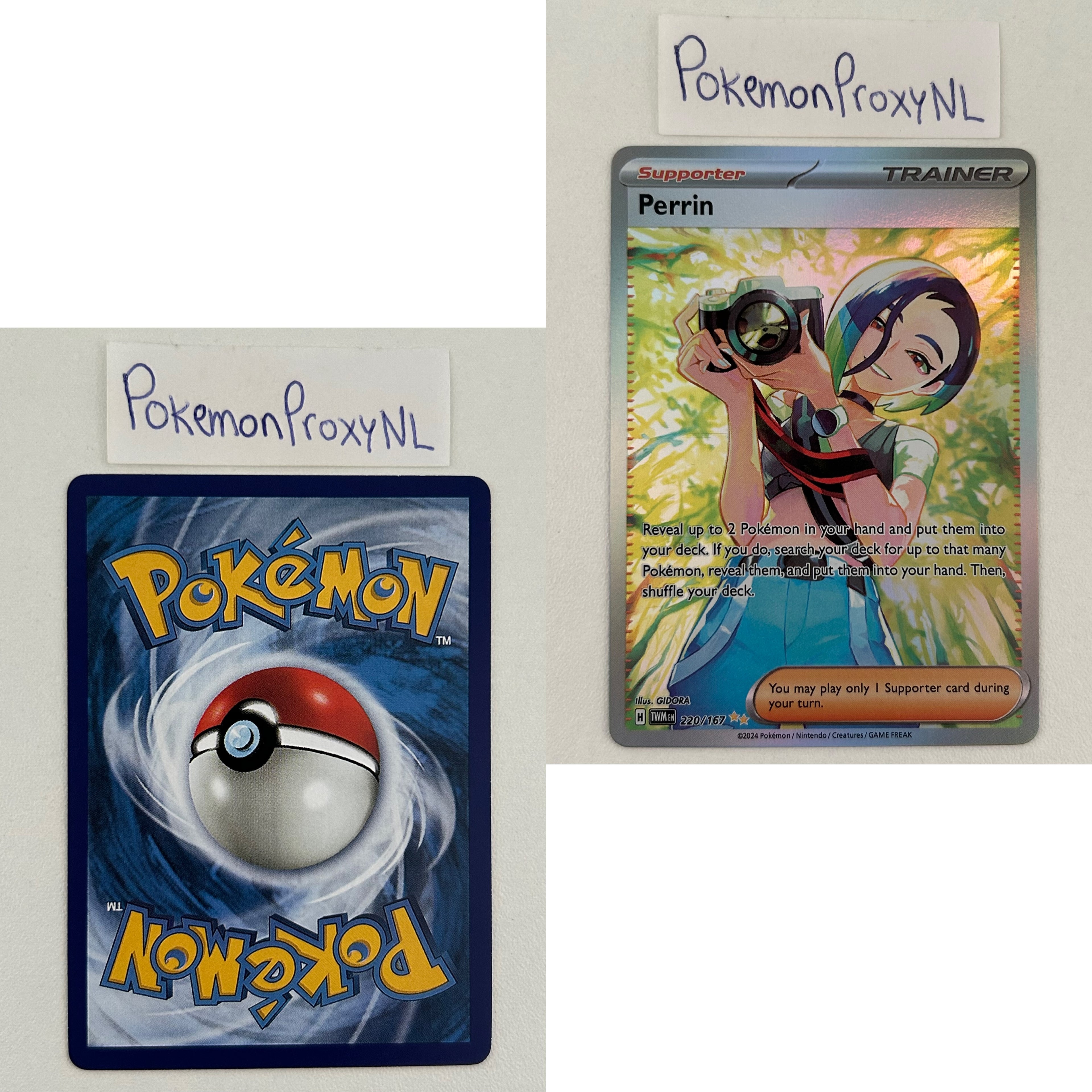 Twilight Masquerade Set (TWM) / 001/167 - 226/167 / 2024 / PROXY Pokémon TCG card(s)