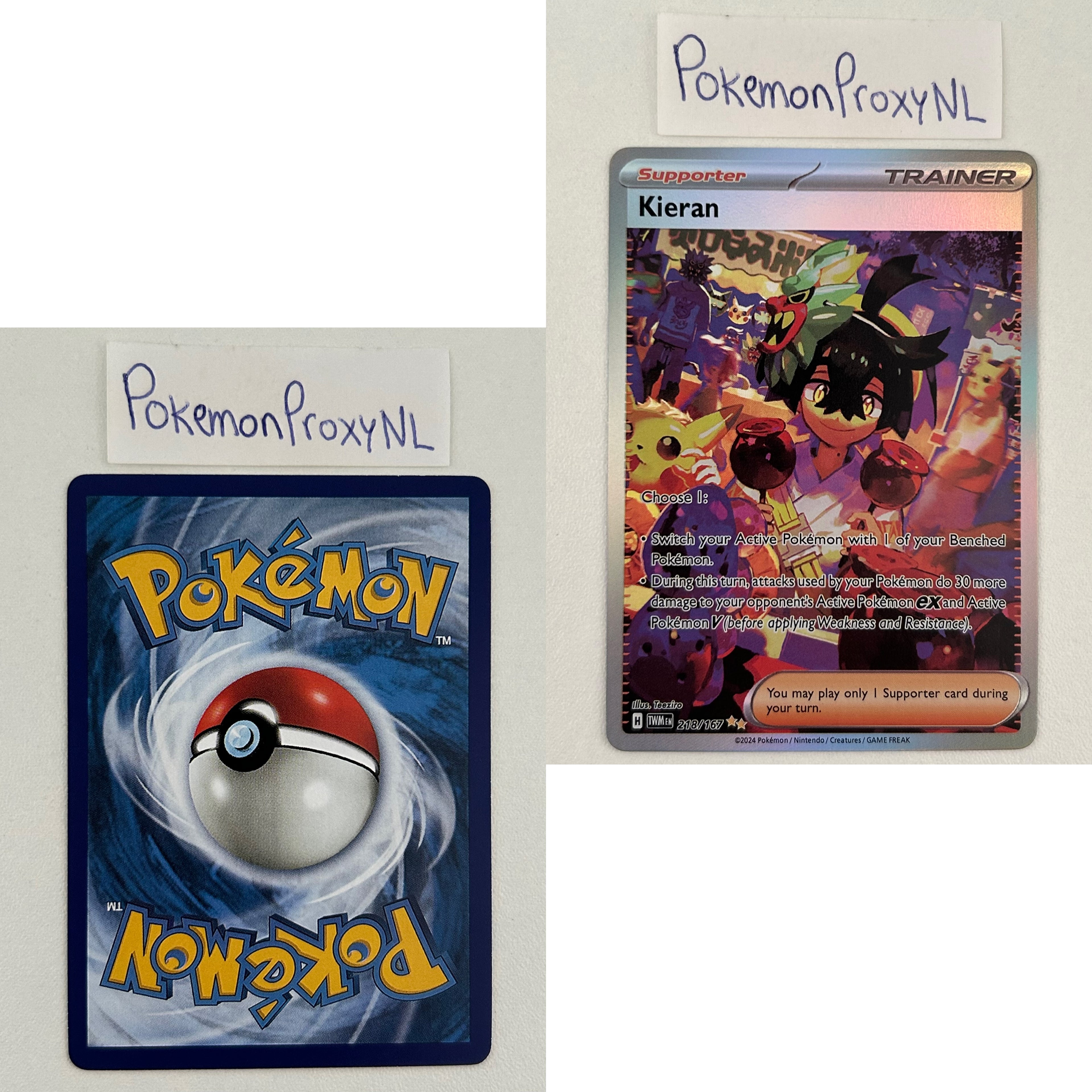 Twilight Masquerade Set (TWM) / 001/167 - 226/167 / 2024 / PROXY Pokémon TCG card(s)