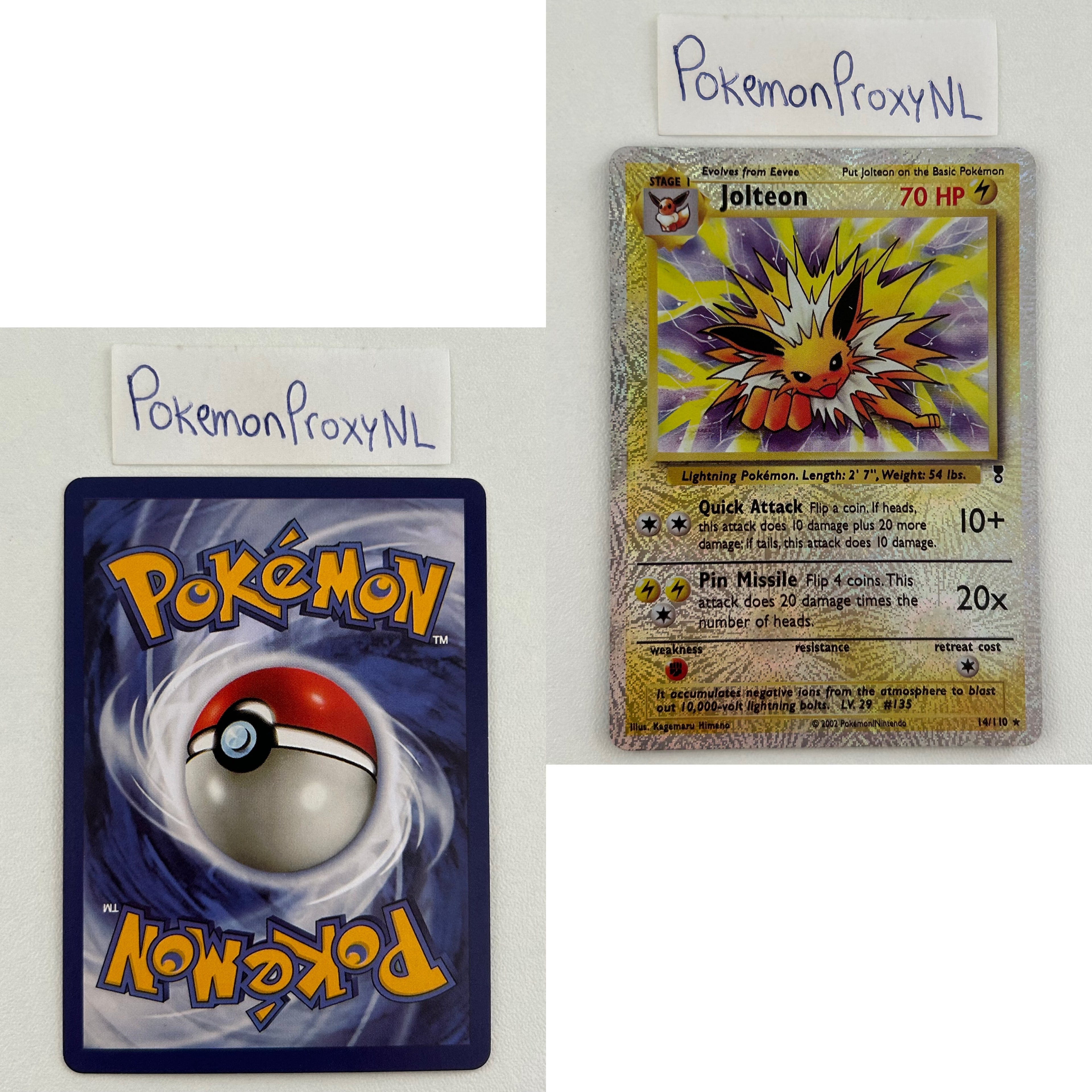 Legendary Collection Set (LC) / 1/110 - 110/110 / 2002 / PROXY Pokémon TCG card(s)