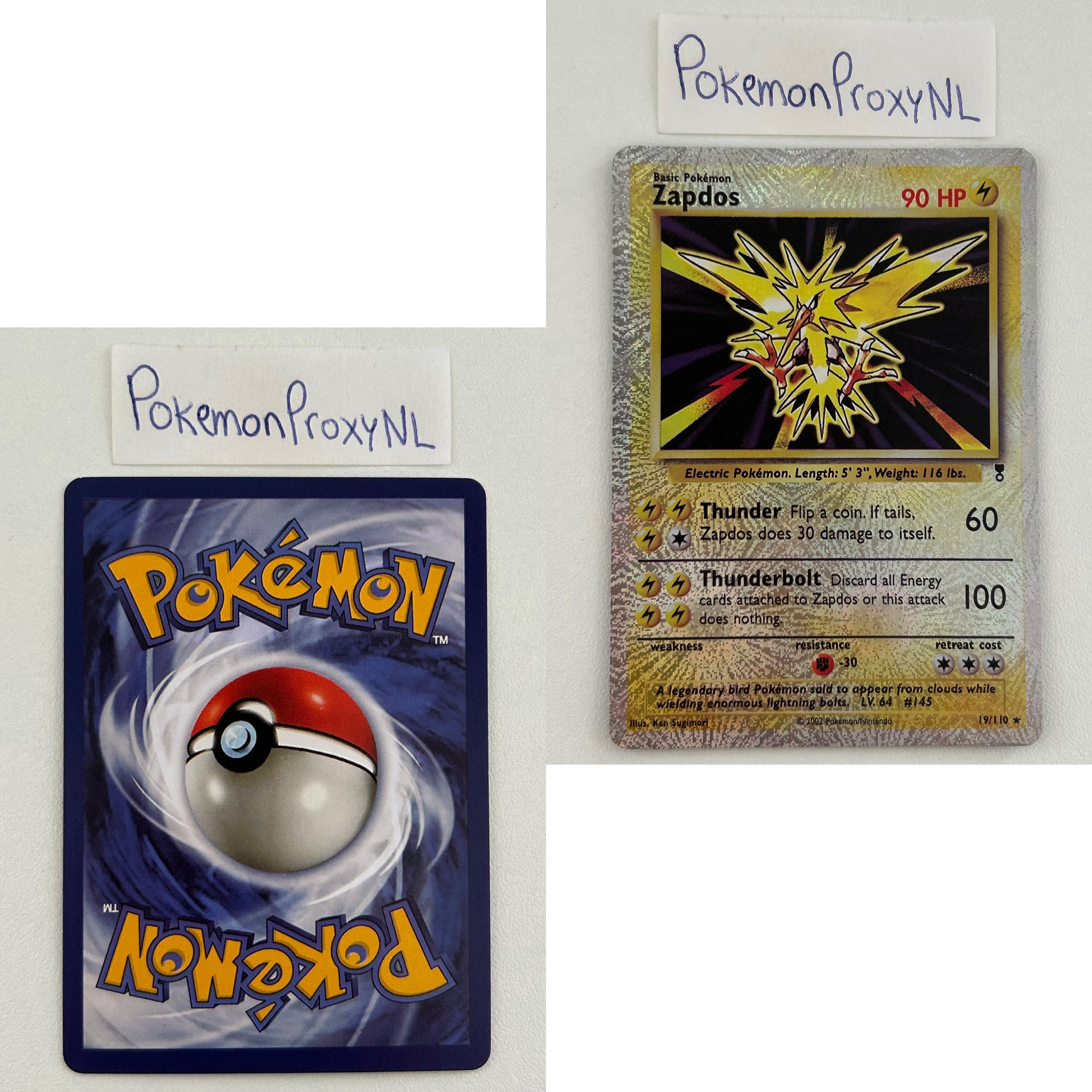 Legendary Collection Set (LC) / 1/110 - 110/110 / 2002 / PROXY Pokémon TCG card(s)