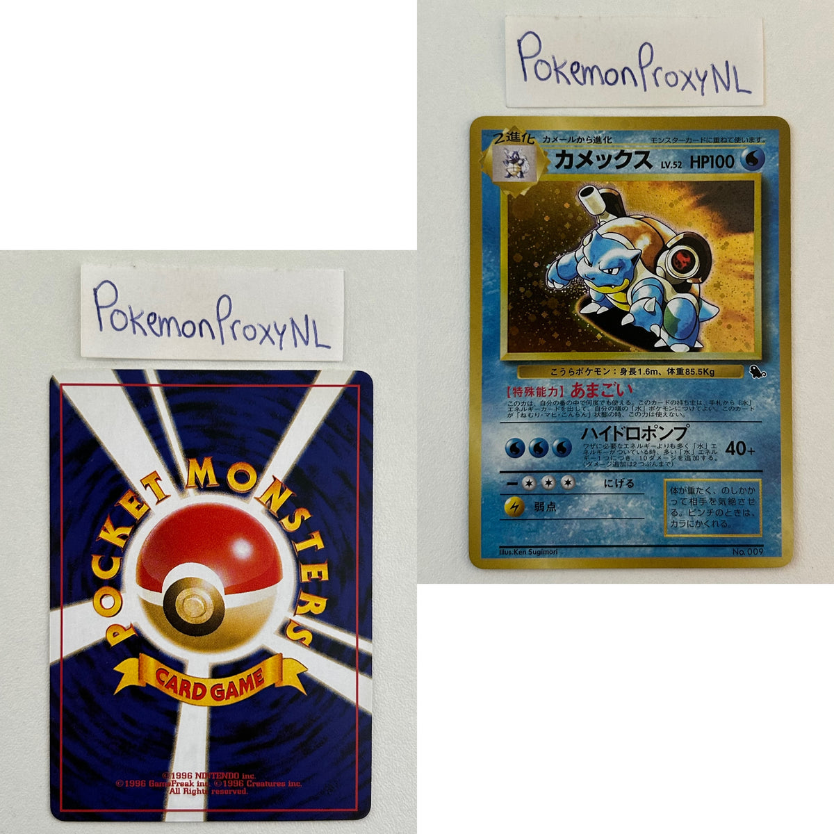 Unnumbered Promos Set (UNP) (Japanese) / 1999-2001 / PROXY Pokémon TCG card(s)