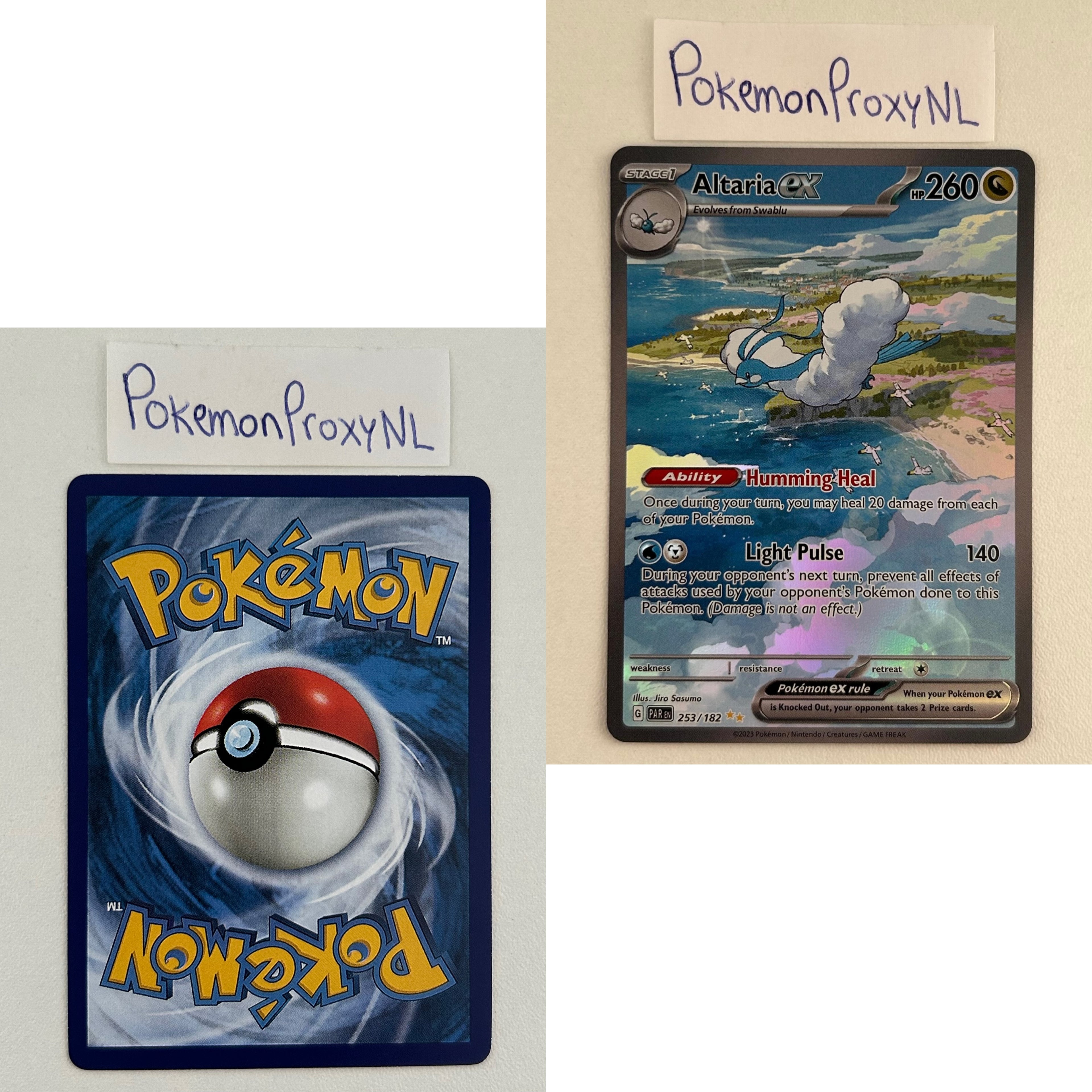 Paradox Rift Set (PAR) / 001/182 - 266/182 / 2023 / PROXY Pokémon TCG card(s)