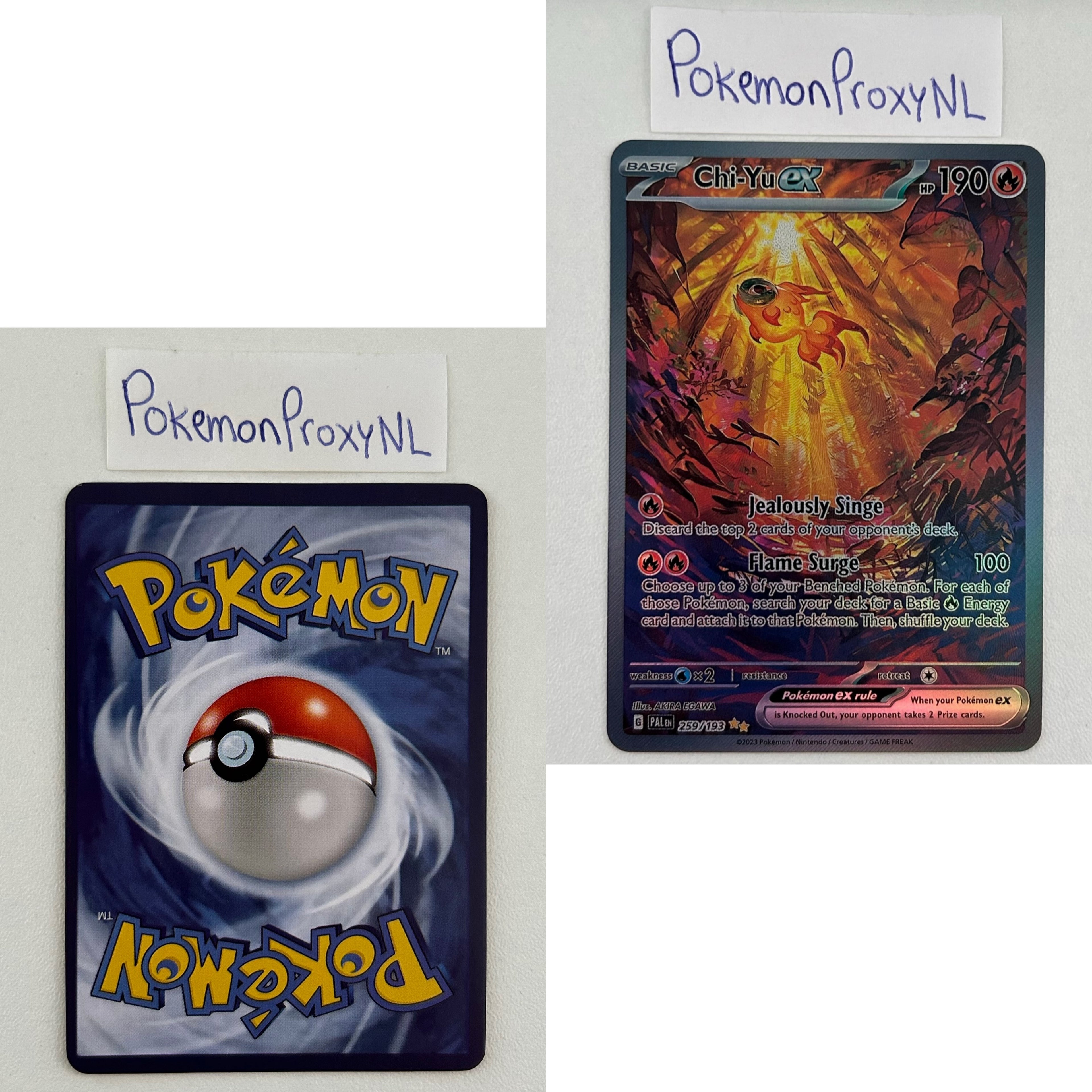 Paldea Evolved Set (PAL) / 001/193 - 279/193 / 2023 / PROXY Pokémon TCG card(s)