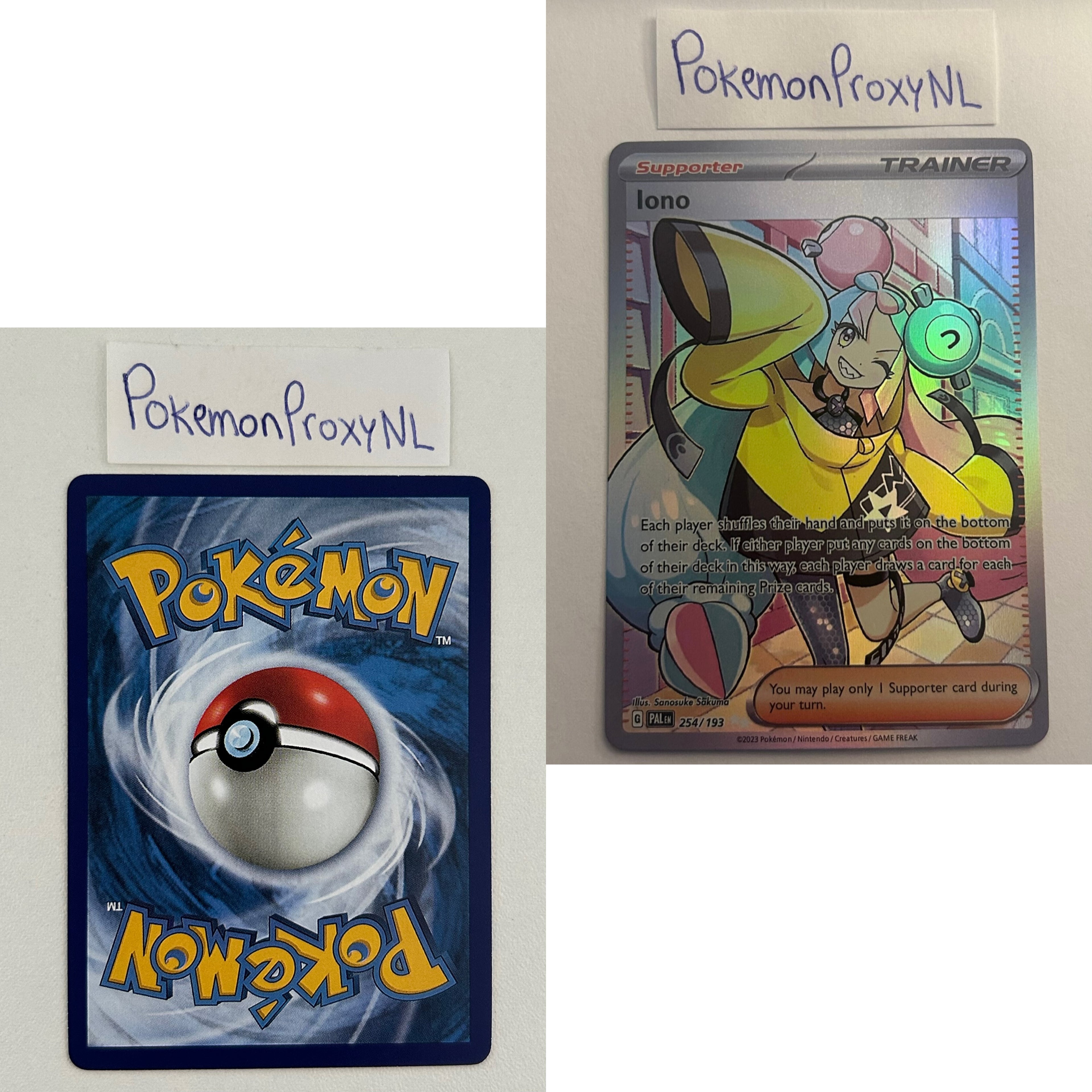 Paldea Evolved Set (PAL) / 001/193 - 279/193 / 2023 / PROXY Pokémon TCG card(s)