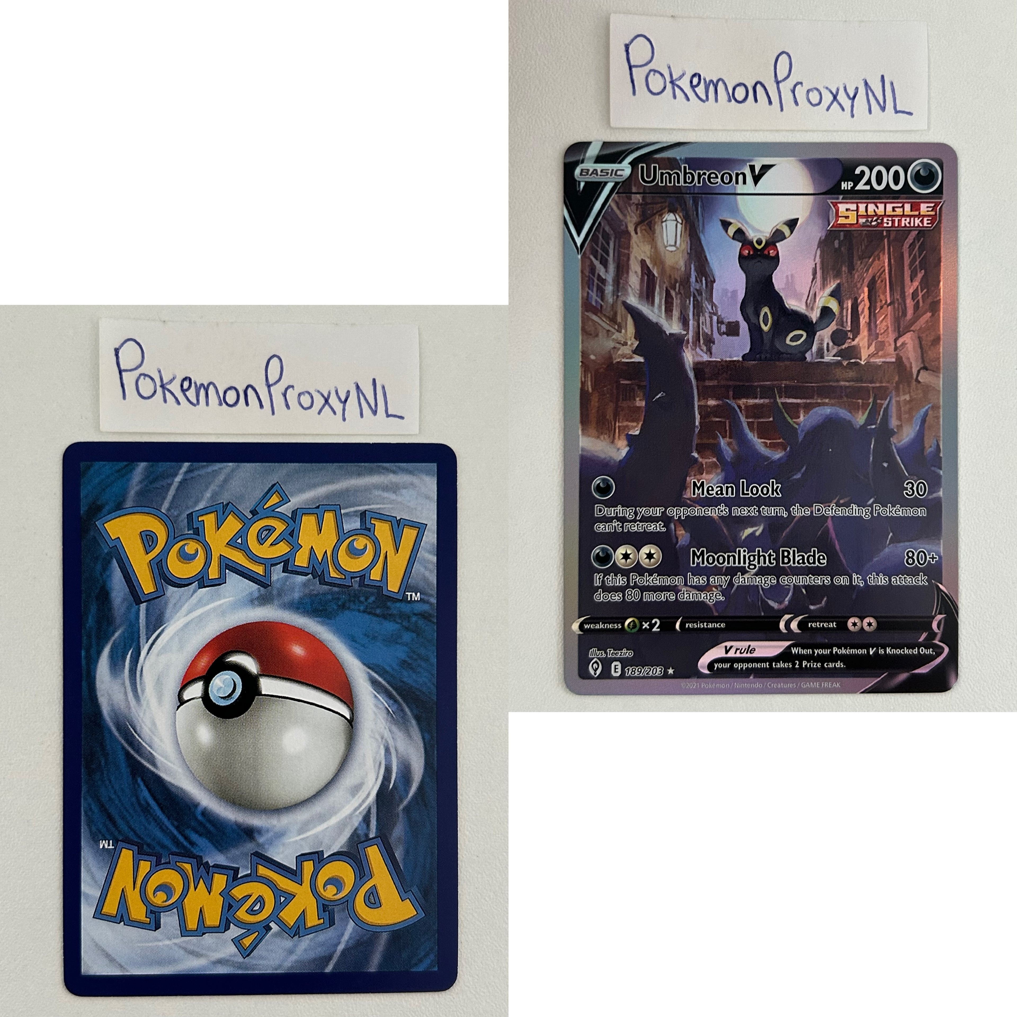 Evolving Skies Set (EVS) / 001/203 - 237/203 / 2021 / PROXY Pokémon TCG card(s)