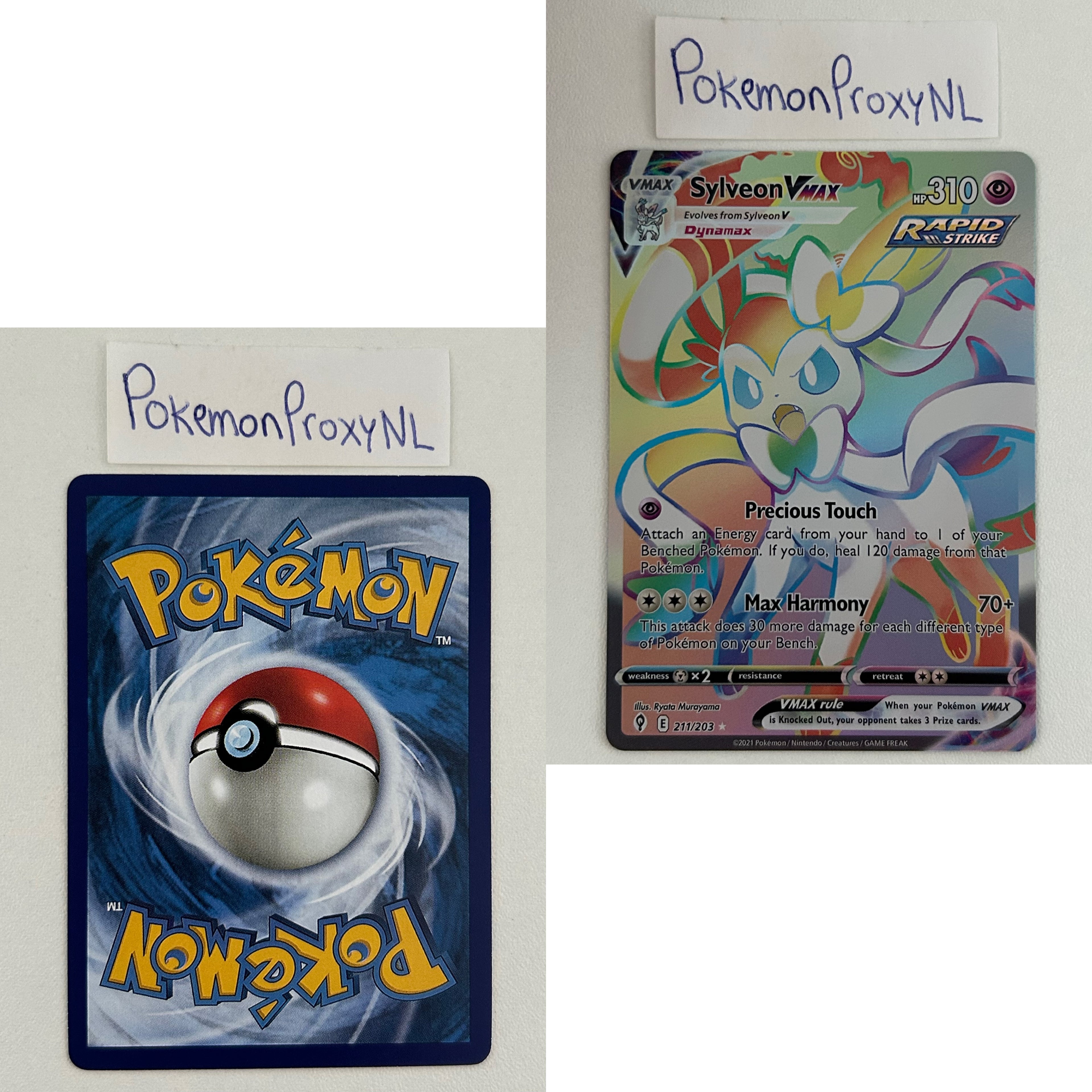 Evolving Skies Set (EVS) / 001/203 - 237/203 / 2021 / PROXY Pokémon TCG card(s)