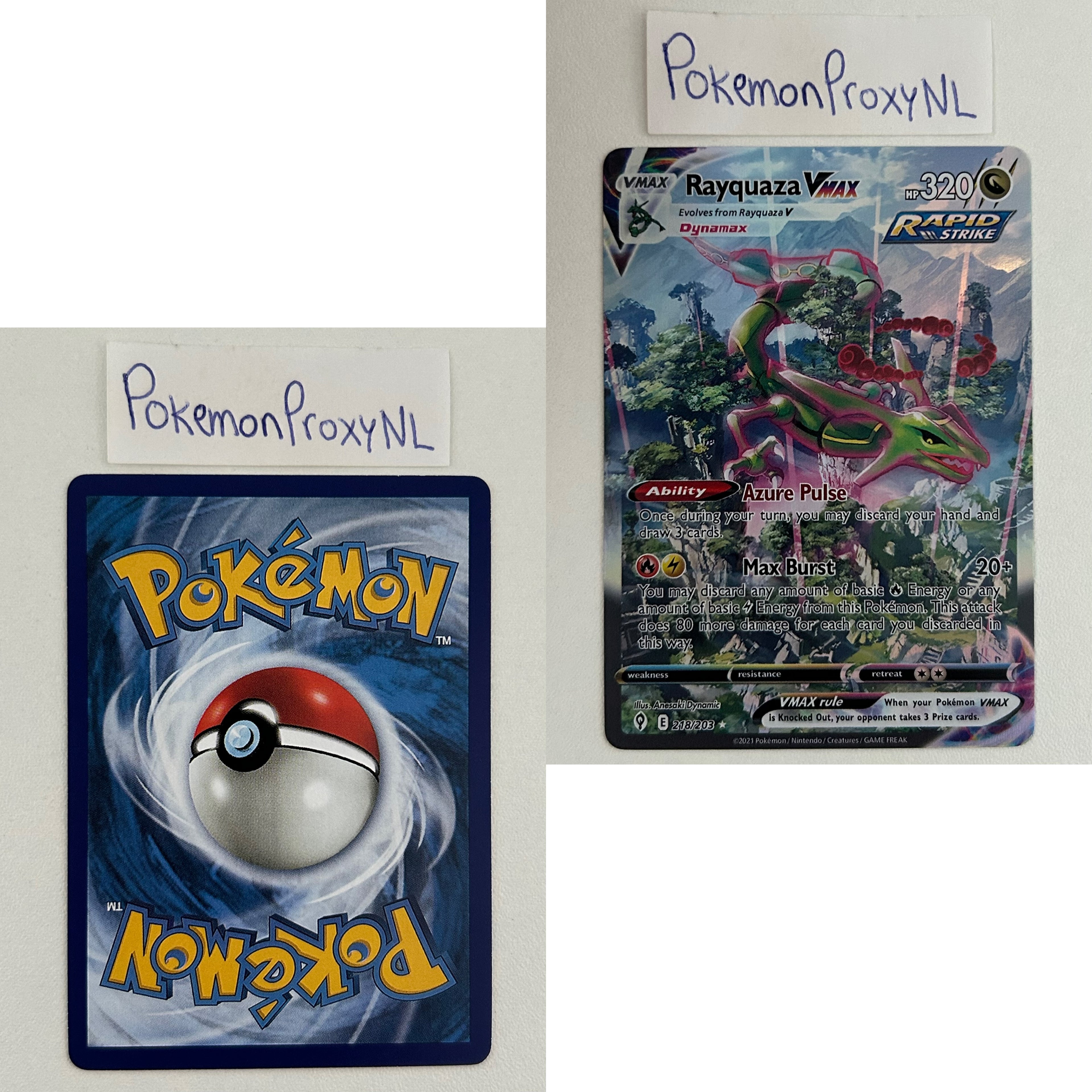 Evolving Skies Set (EVS) / 001/203 - 237/203 / 2021 / PROXY Pokémon TCG card(s)