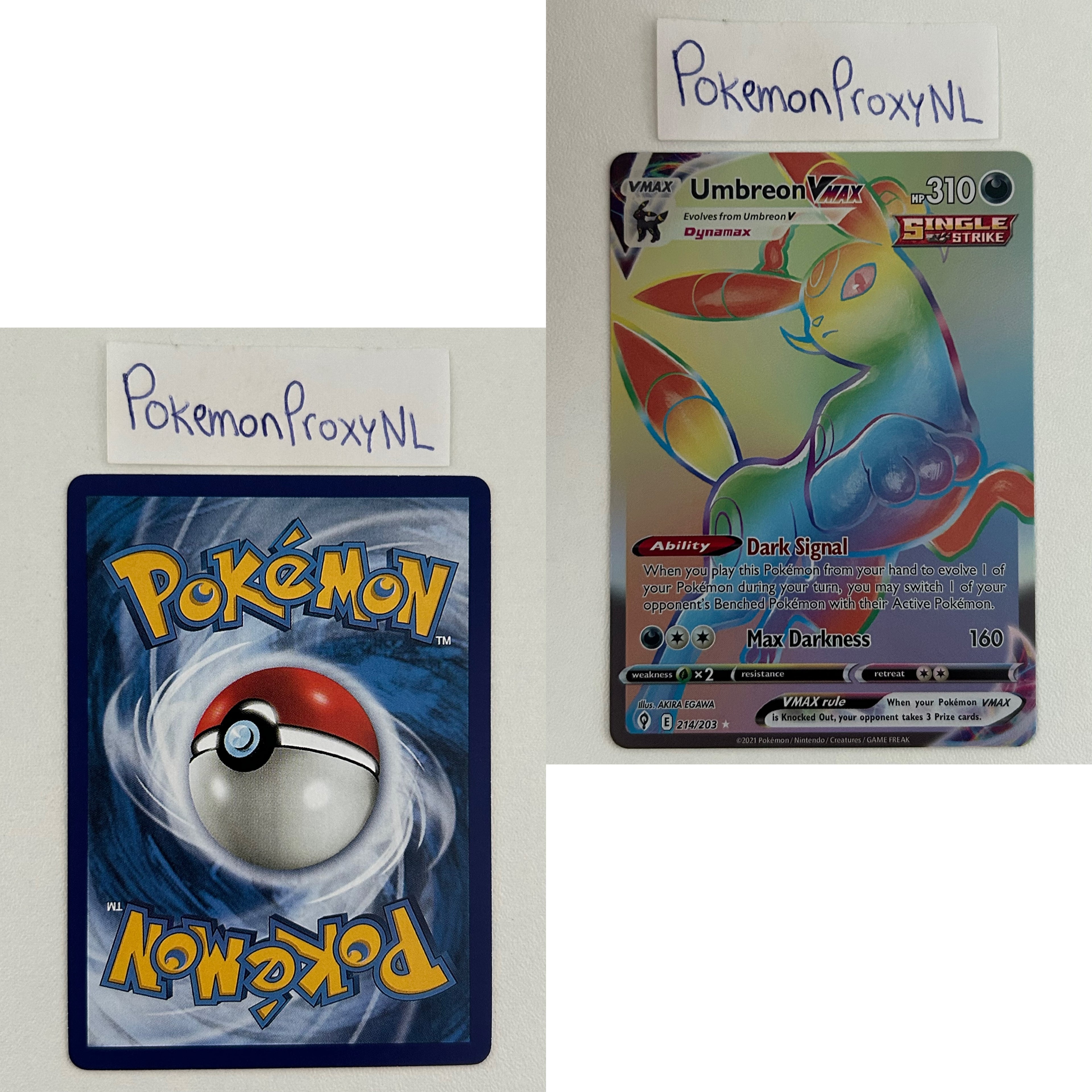 Evolving Skies Set (EVS) / 001/203 - 237/203 / 2021 / PROXY Pokémon TCG card(s)