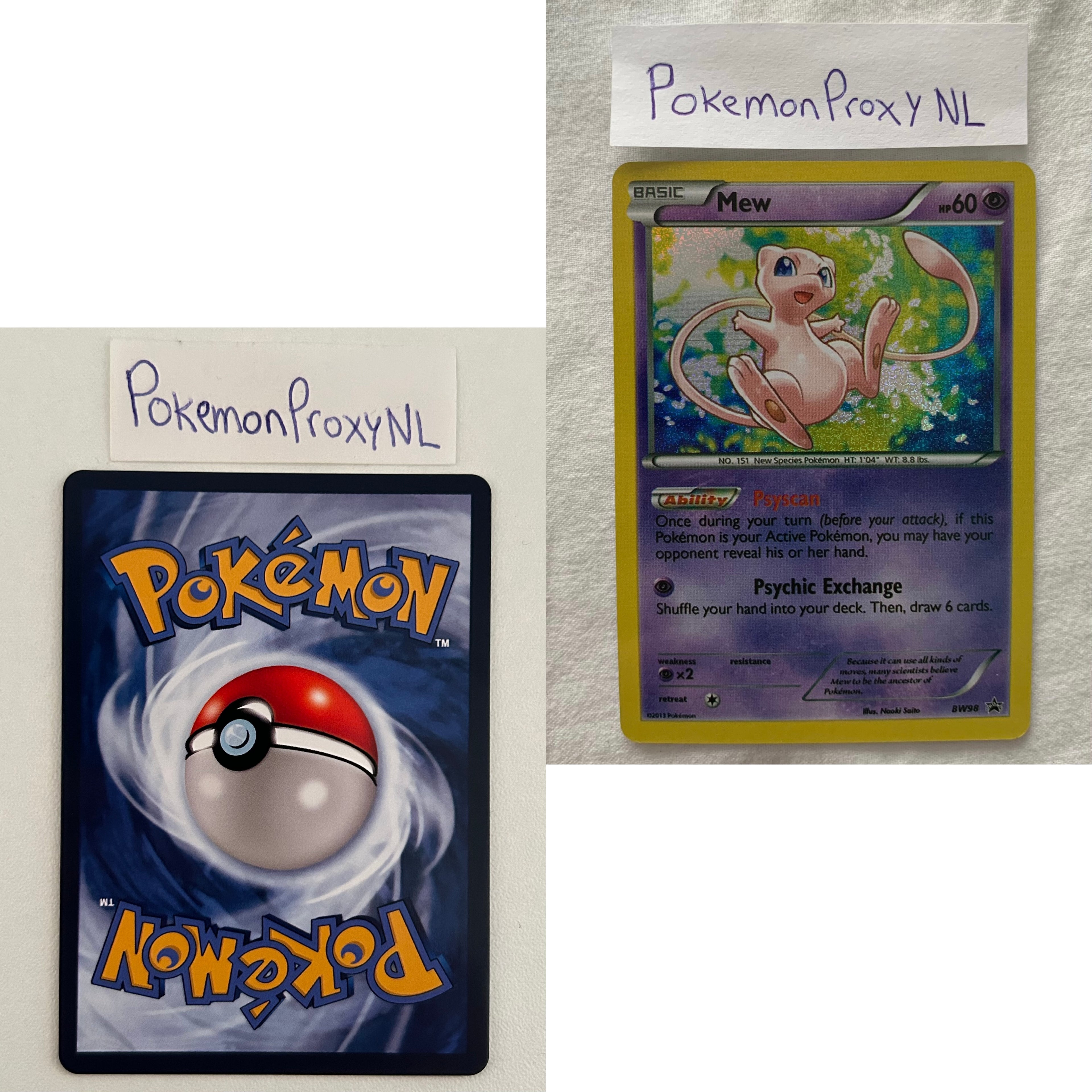 Black & White Promos Set (BW) / BW01 - BW101 / 2011-2013 / PROXY Pokémon TCG card(s)