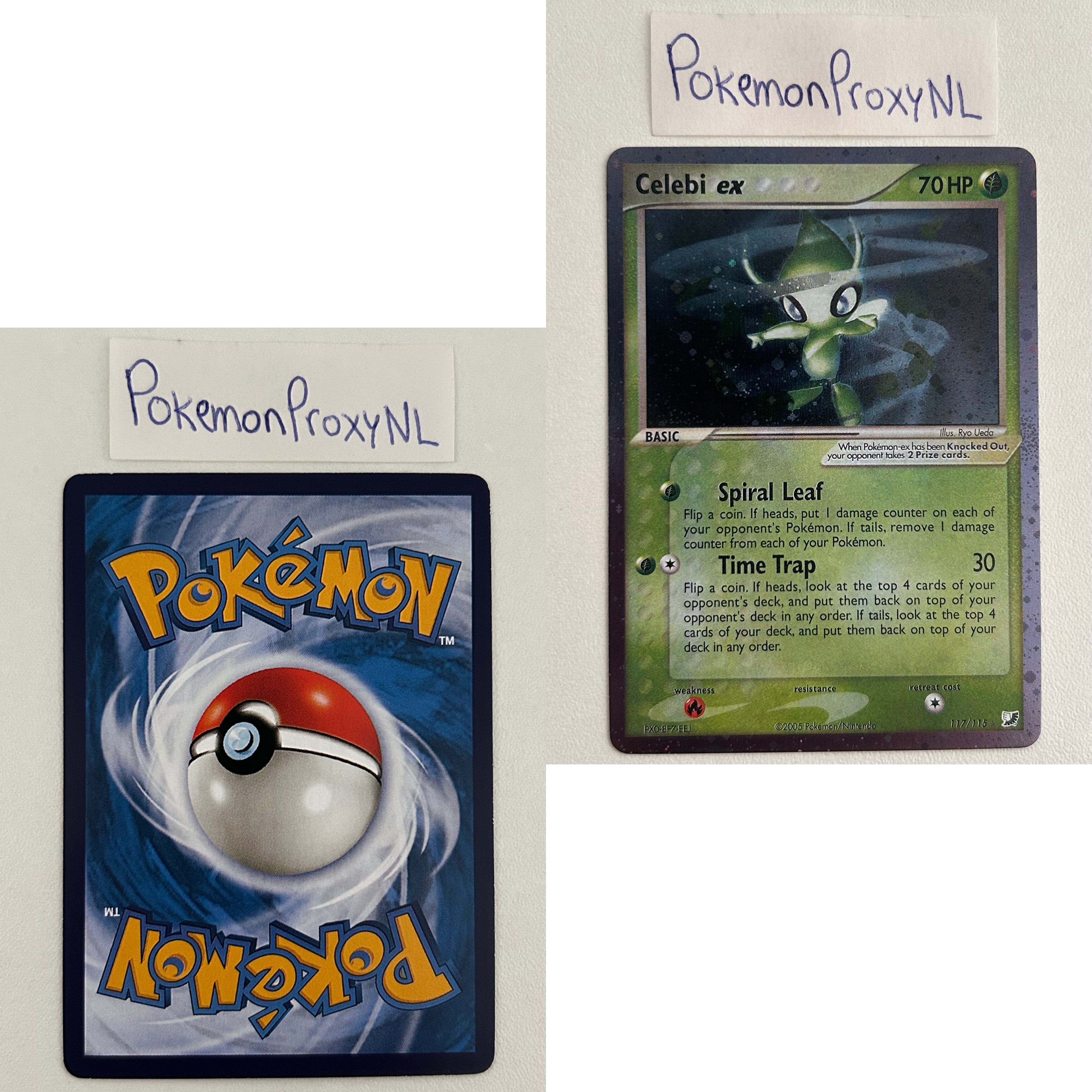 Unseen Forces Set (UF) / 1/115 - 117/115 / 2005 / PROXY Pokémon TCG card(s)