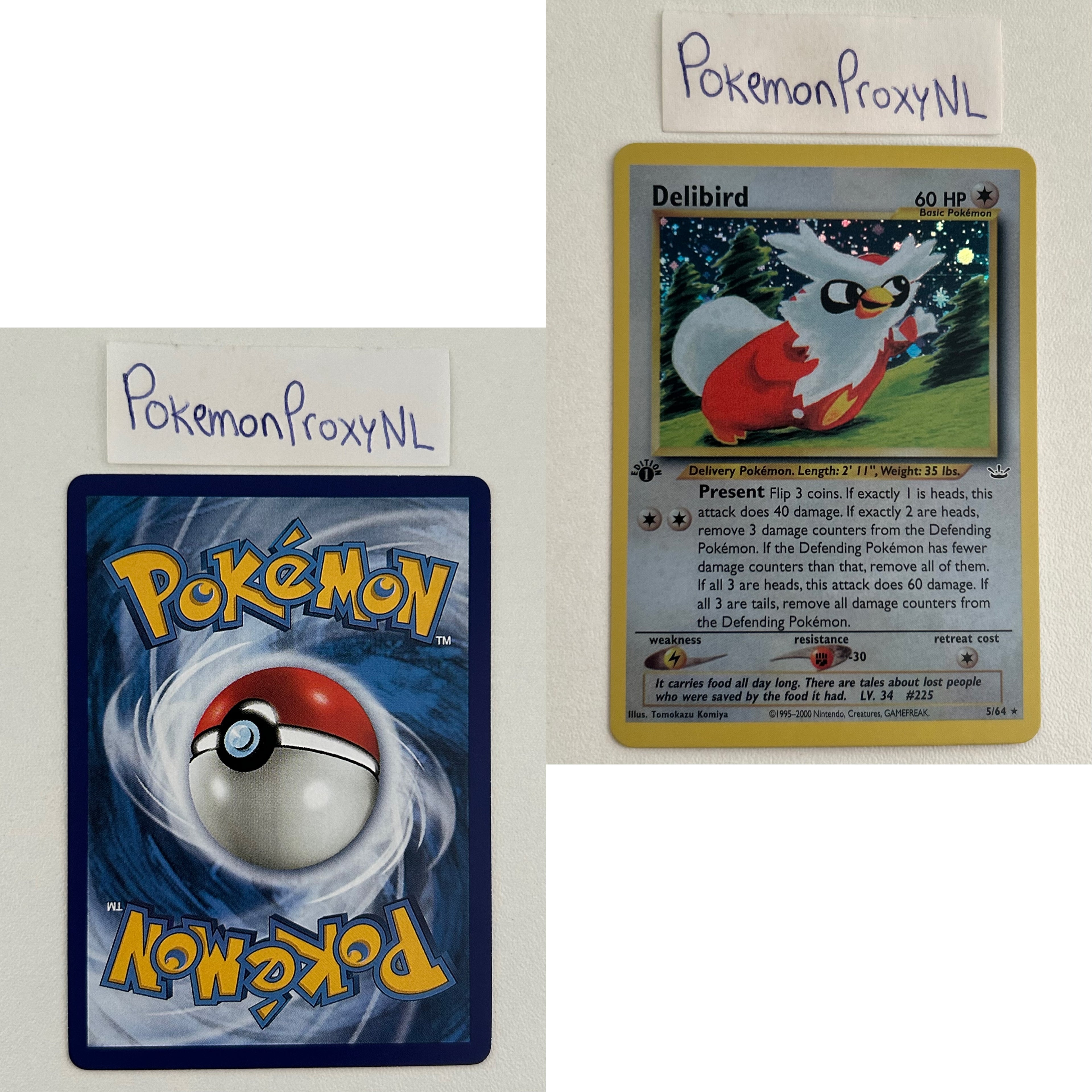 Neo Revelation Set (first edition) (NR) / 1/64 - 66/64 / 2001 / PROXY Pokémon TCG card(s)