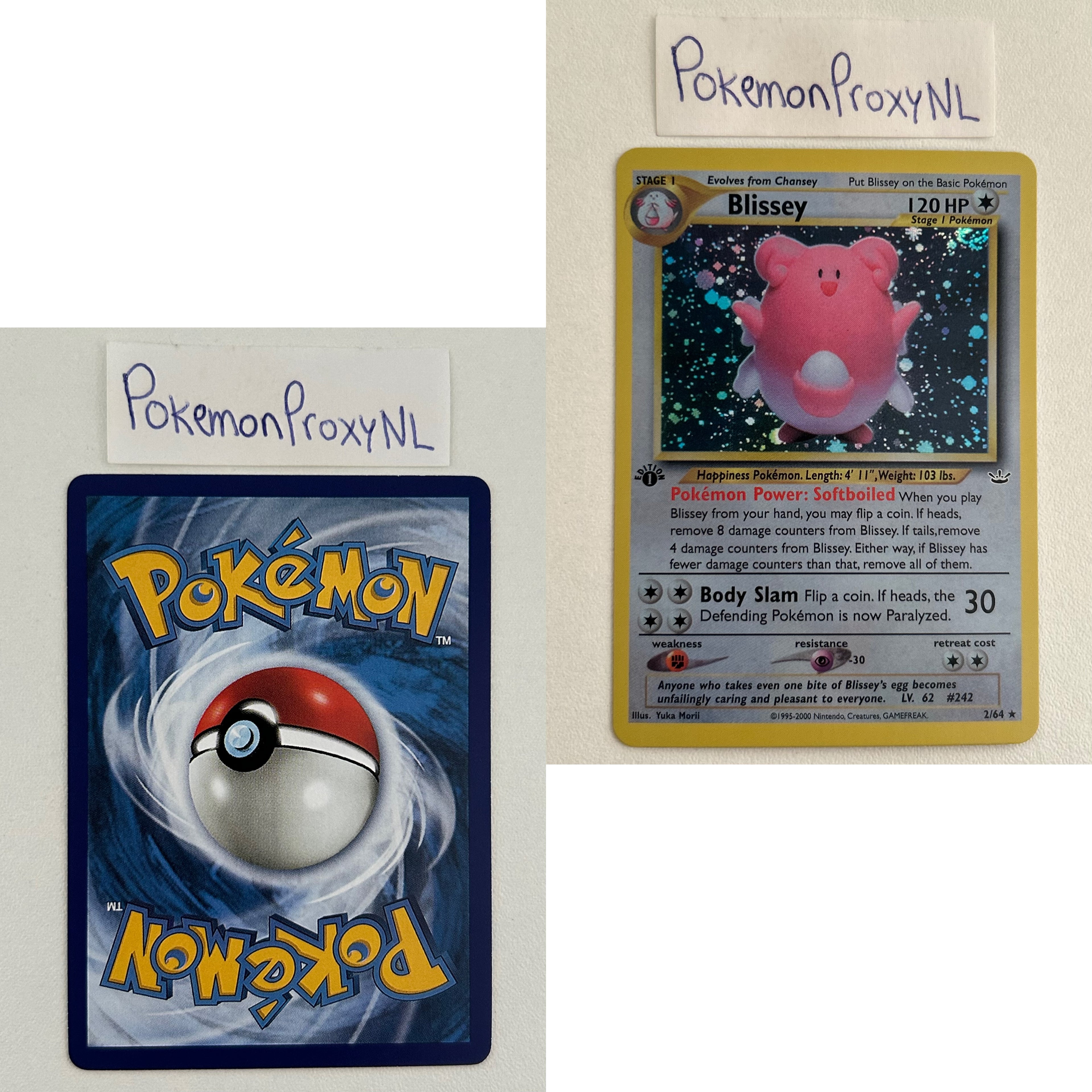 Neo Revelation Set (first edition) (NR) / 1/64 - 66/64 / 2001 / PROXY Pokémon TCG card(s)