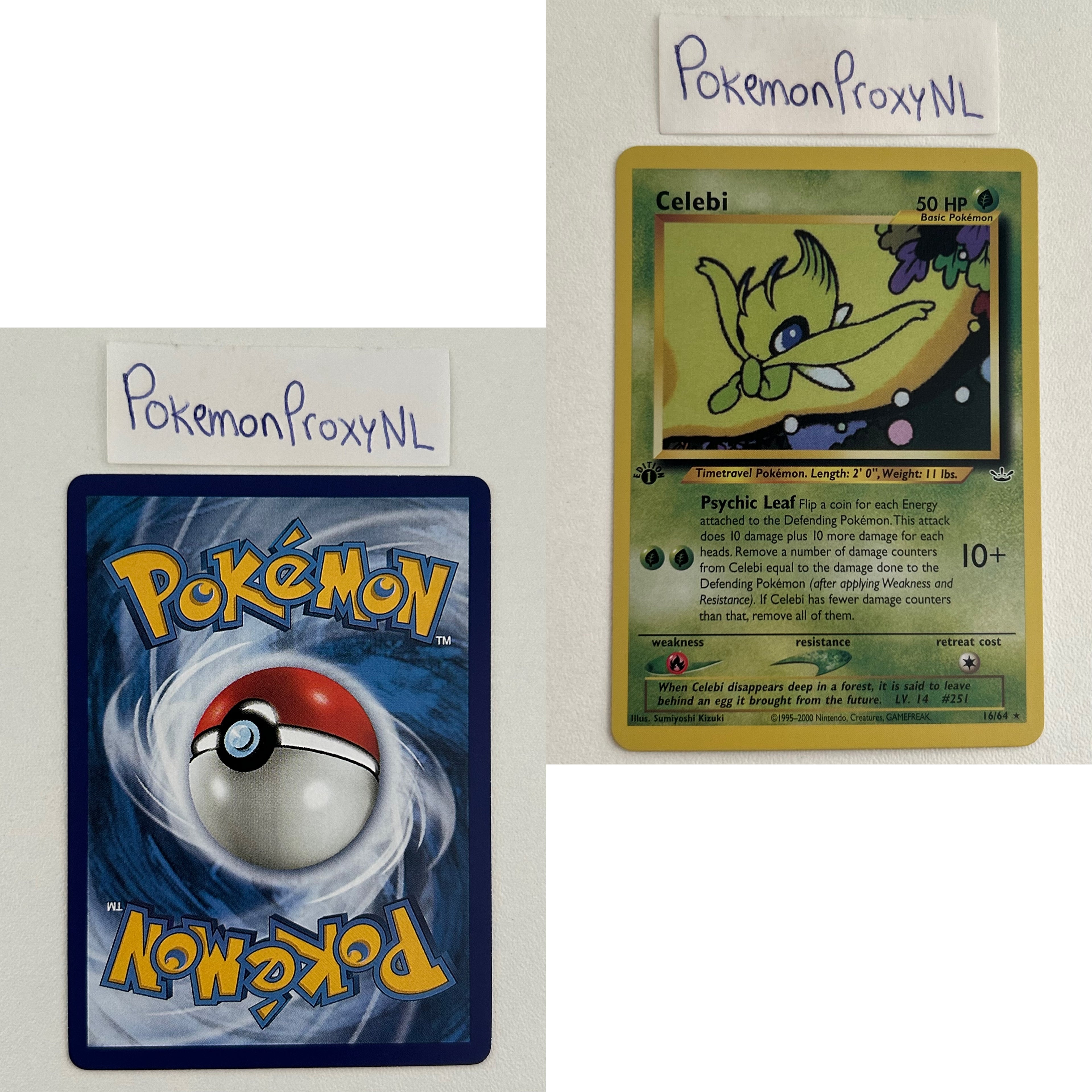 Neo Revelation Set (first edition) (NR) / 1/64 - 66/64 / 2001 / PROXY Pokémon TCG card(s)