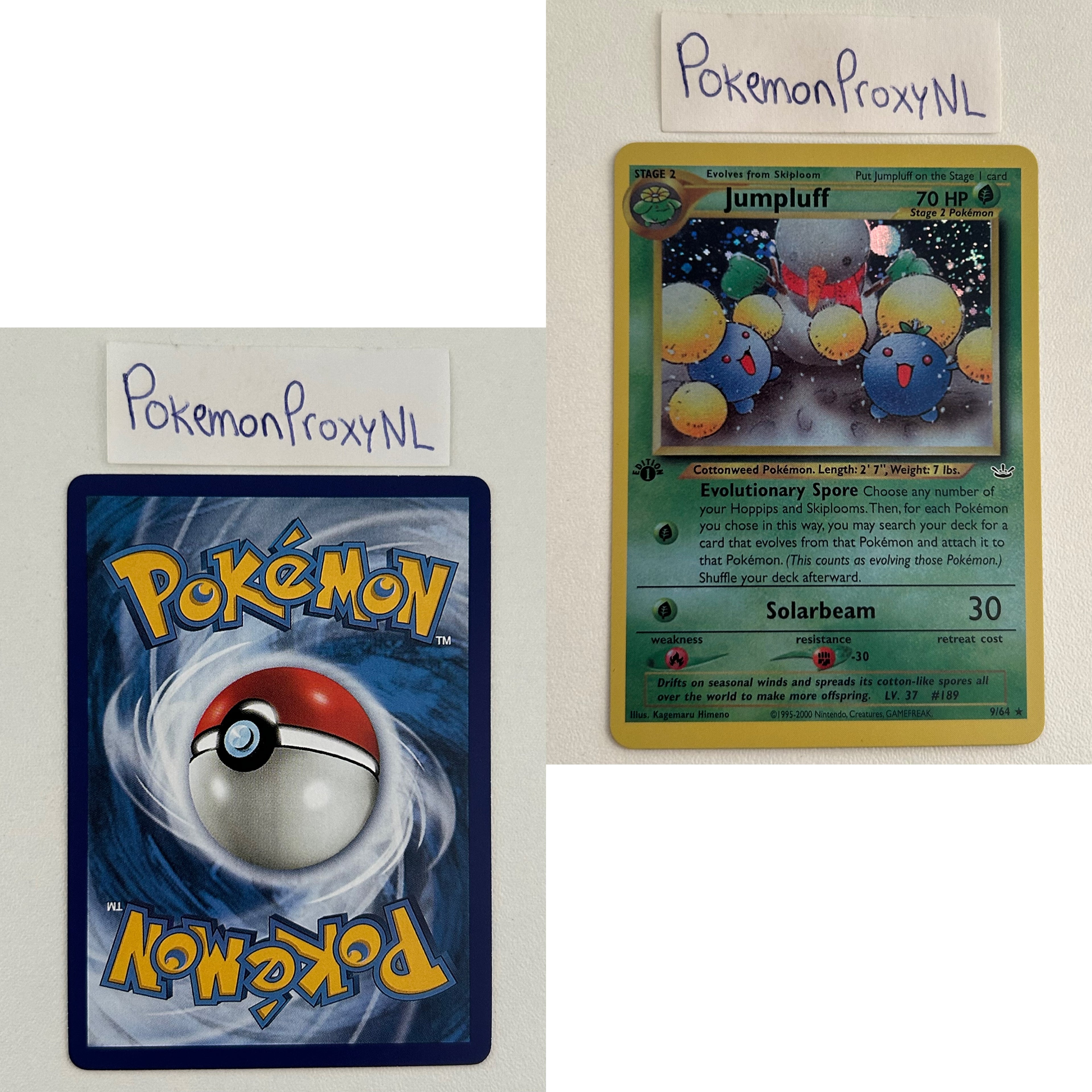 Neo Revelation Set (first edition) (NR) / 1/64 - 66/64 / 2001 / PROXY Pokémon TCG card(s)