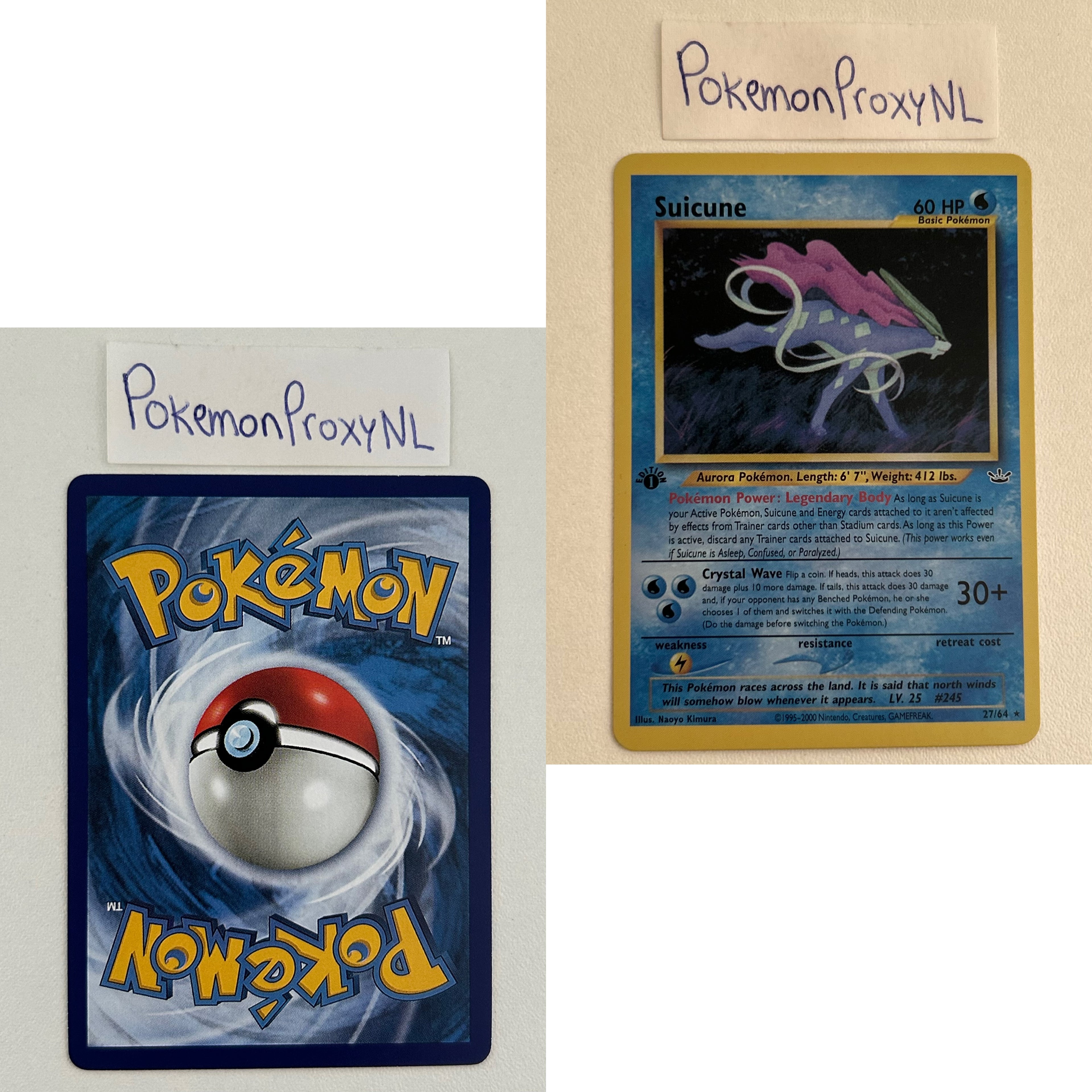 Neo Revelation Set (first edition) (NR) / 1/64 - 66/64 / 2001 / PROXY Pokémon TCG card(s)