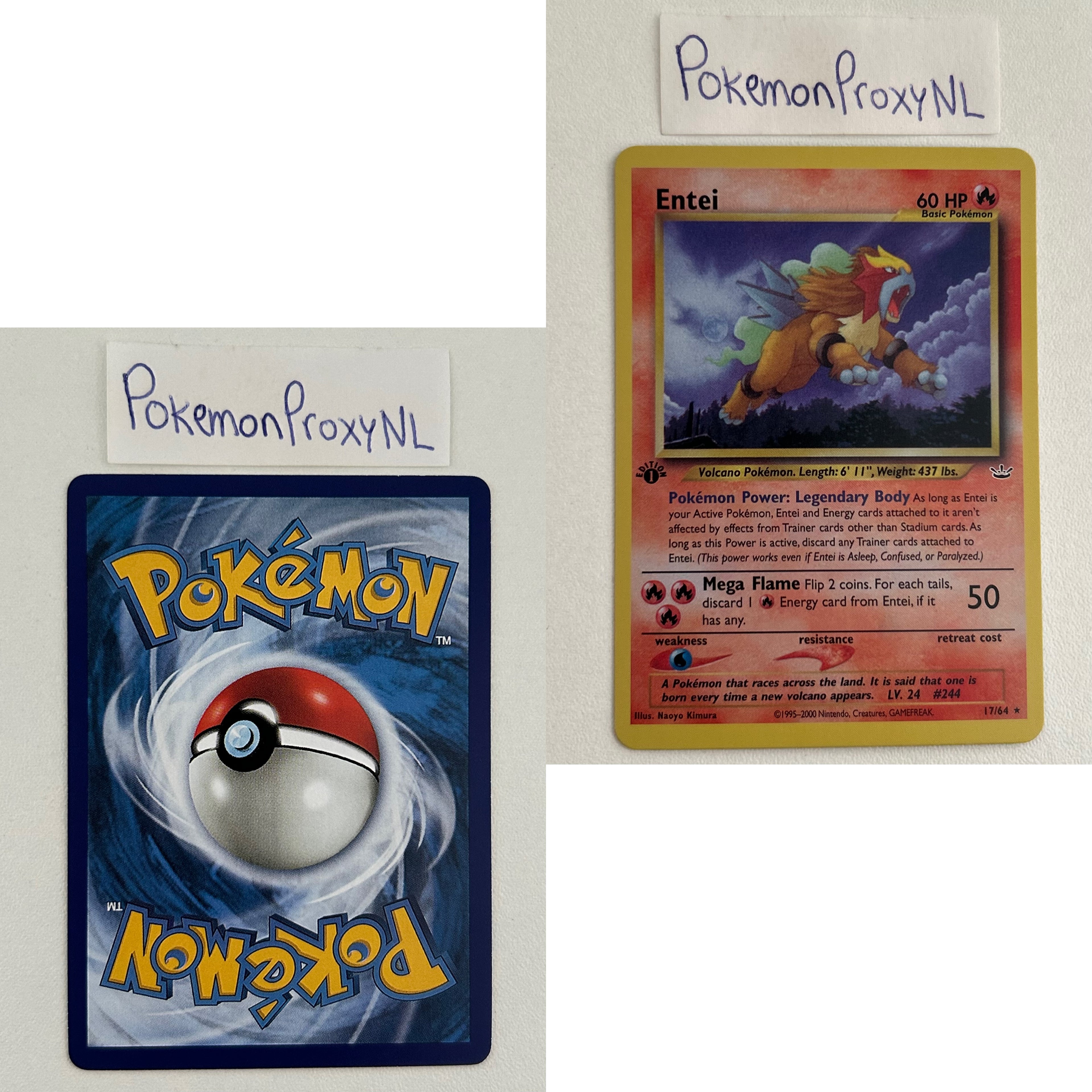 Neo Revelation Set (first edition) (NR) / 1/64 - 66/64 / 2001 / PROXY Pokémon TCG card(s)