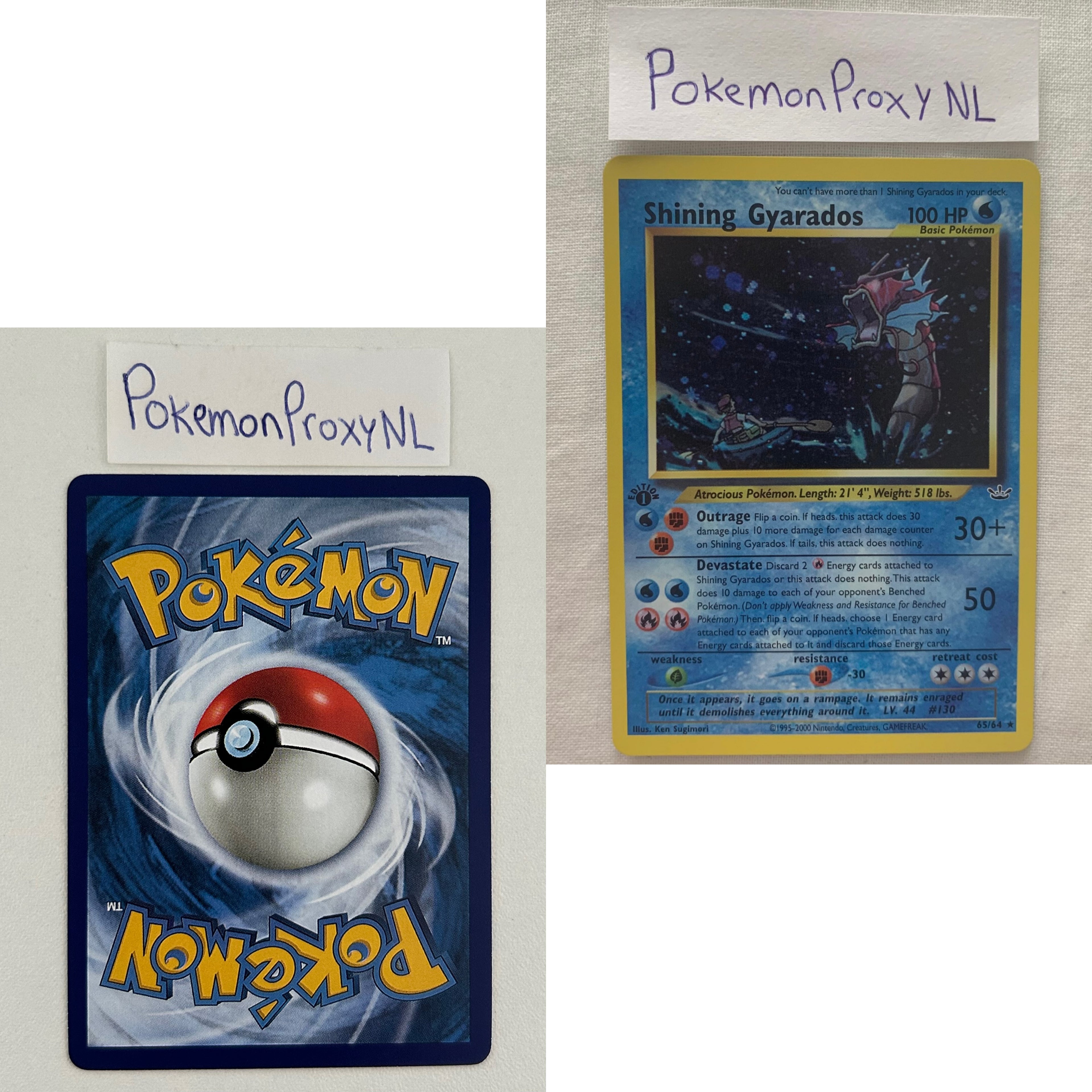 Neo Revelation Set (first edition) (NR) / 1/64 - 66/64 / 2001 / PROXY Pokémon TCG card(s)