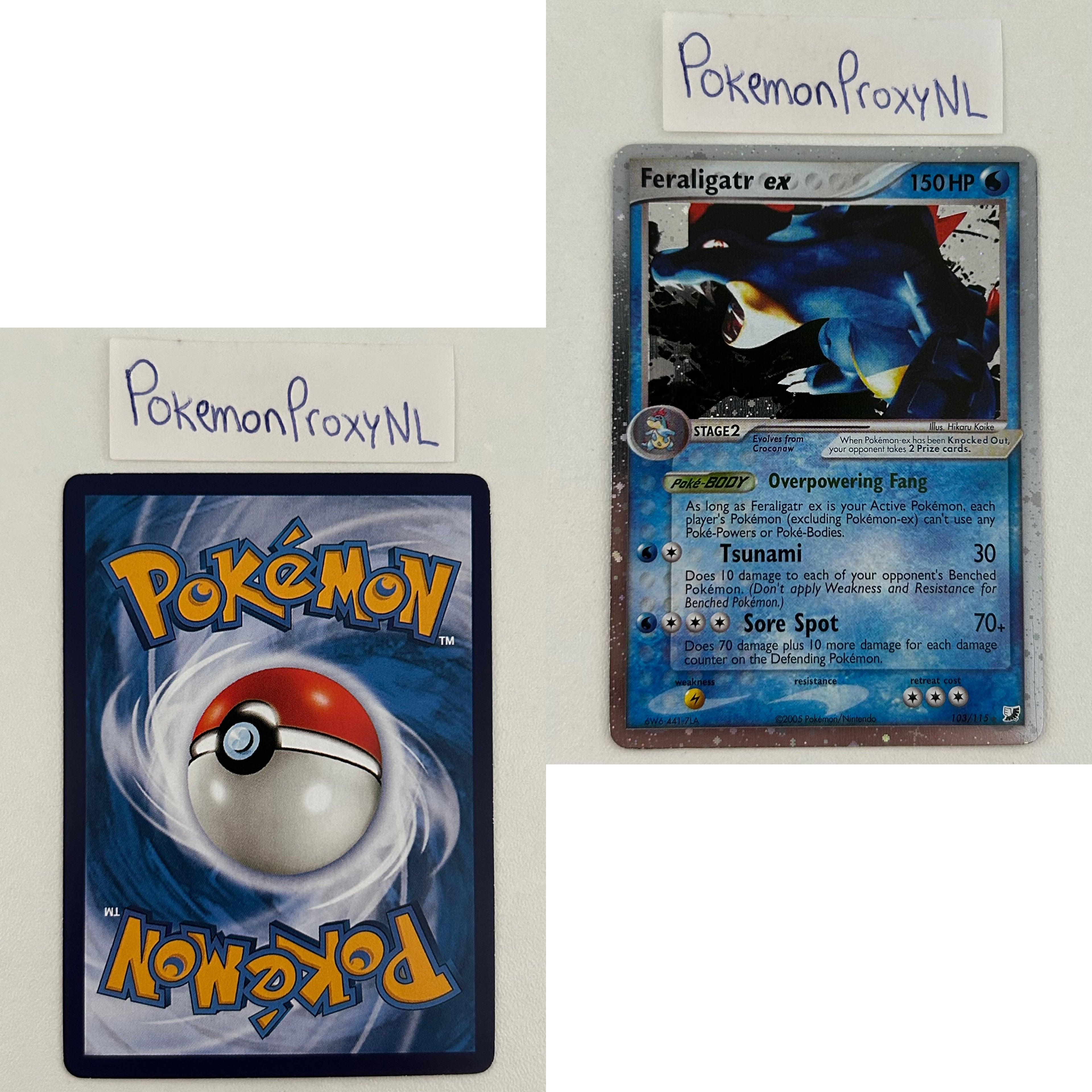 Unseen Forces Set (UF) / 1/115 - 117/115 / 2005 / PROXY Pokémon TCG card(s)