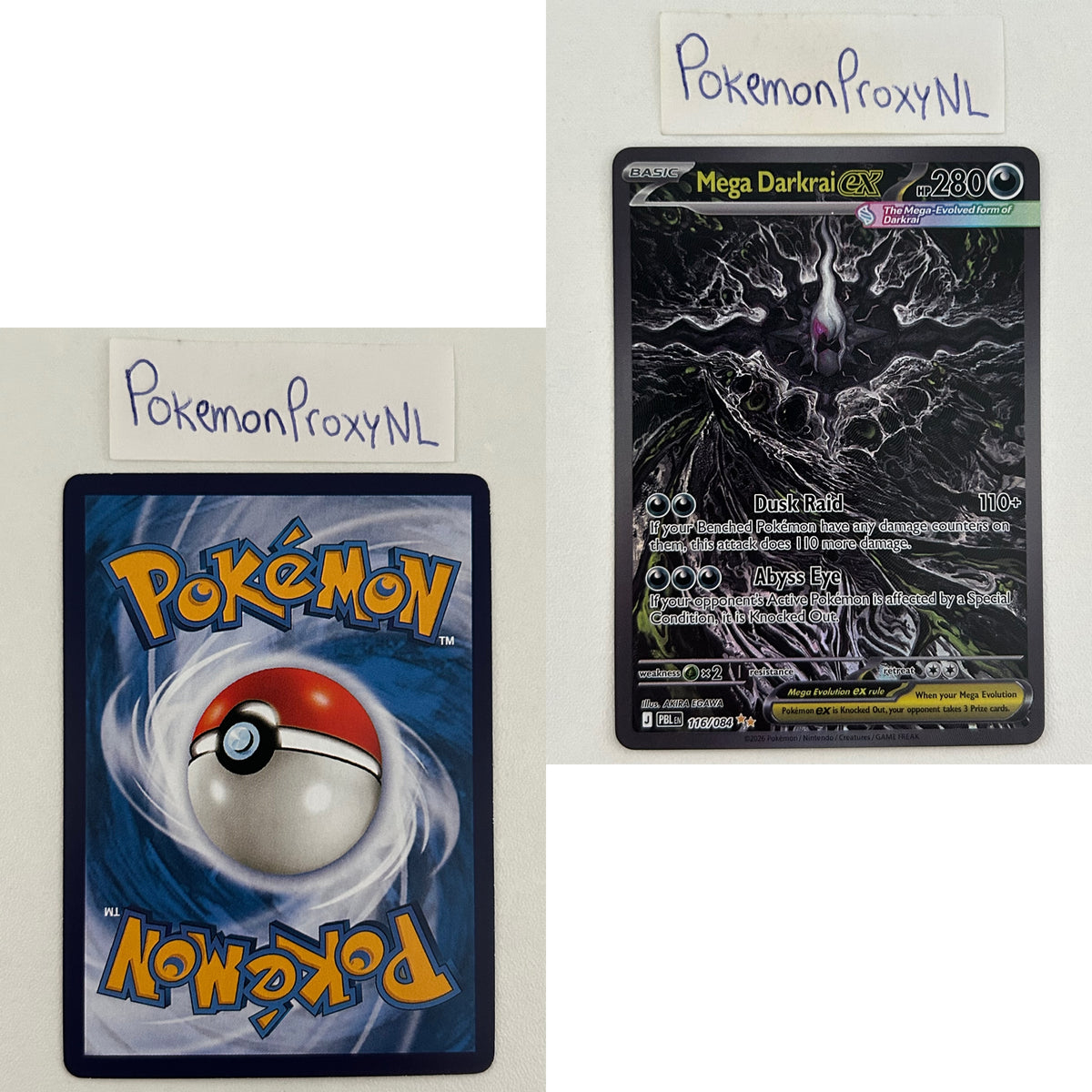 Pitch Black Set (PBL) / 2026 / PROXY Pokémon TCG card(s)