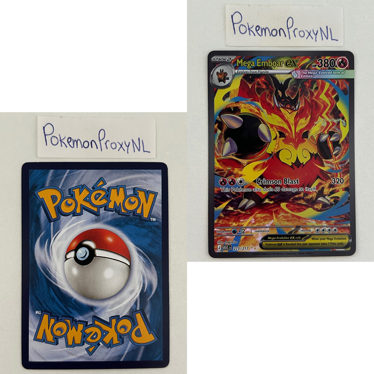 Ascended Heroes Set (ASC) / 2026 / PROXY Pokémon TCG card(s)