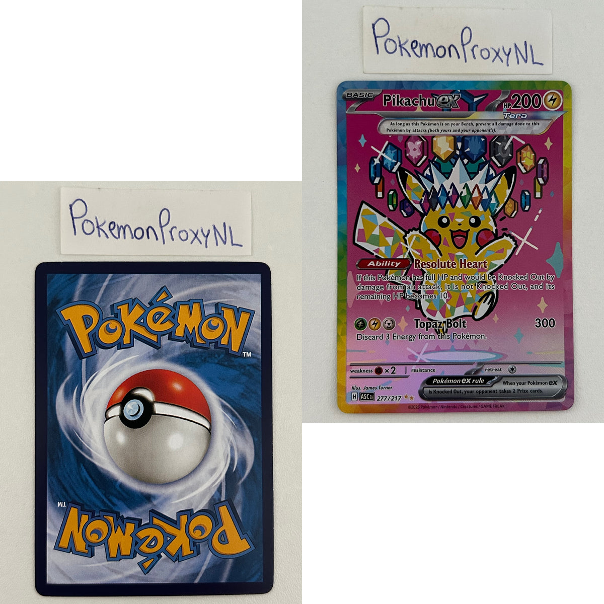 Ascended Heroes Set (ASC) / 2026 / PROXY Pokémon TCG card(s)