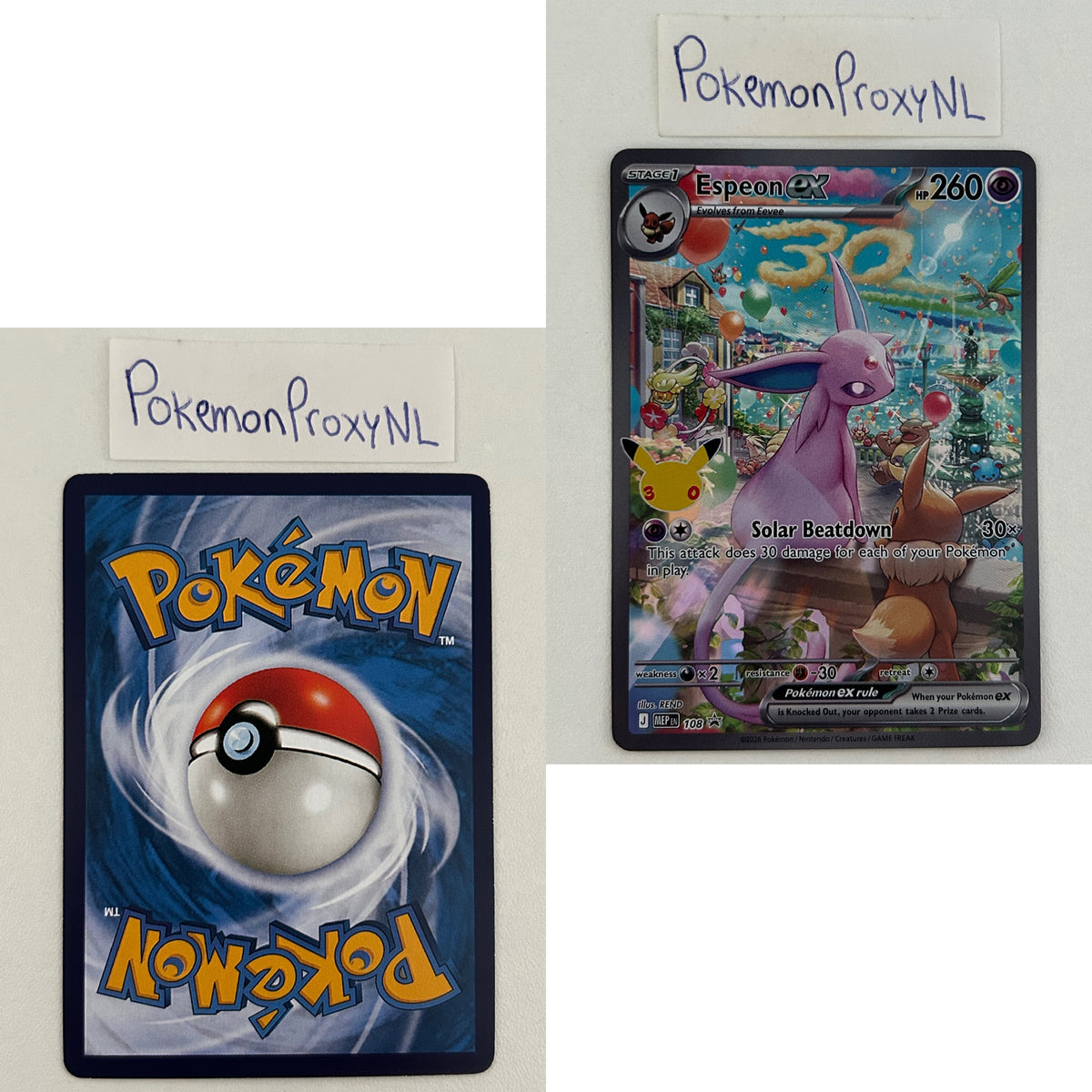 Mega Evolution Black Star Promos Set (MEP) / 2025-2026 / PROXY Pokémon TCG card(s)