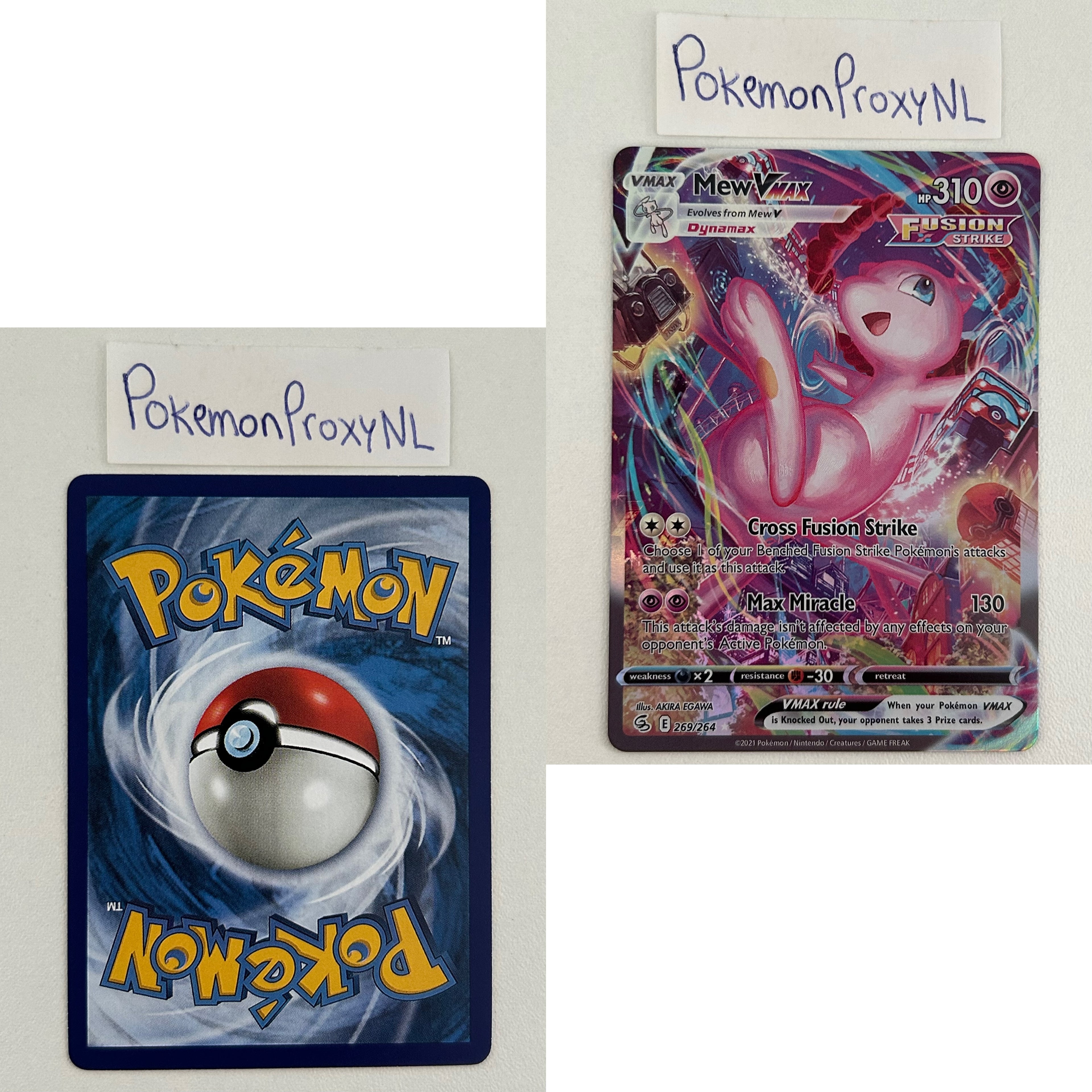 Fusion Strike Set (FST) / 001/264 - 284/264 / 2021 / PROXY Pokémon TCG card(s)