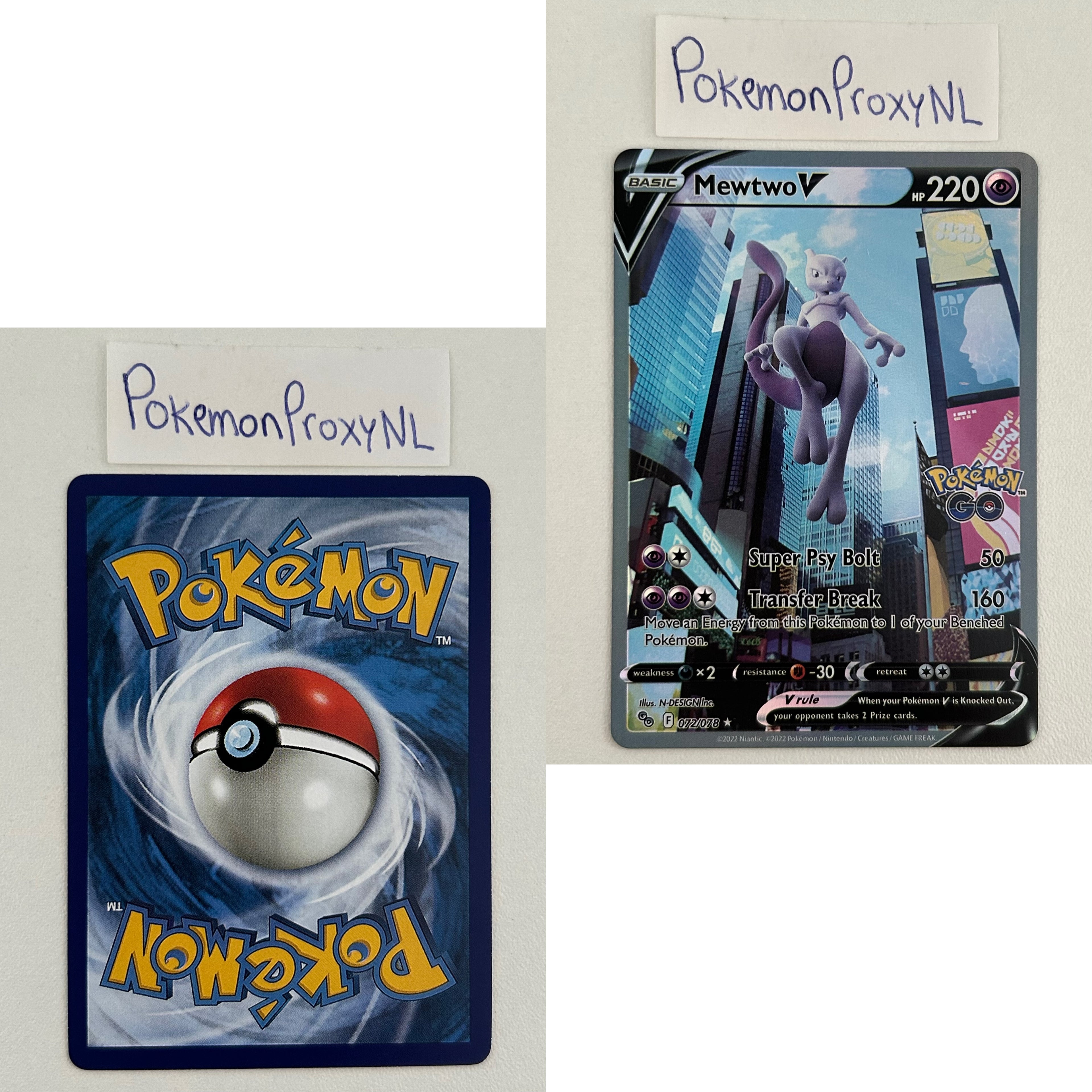 Pokémon GO Set (PGO) / 001/078 - 088/078 / 2022 / PROXY Pokémon TCG card(s)