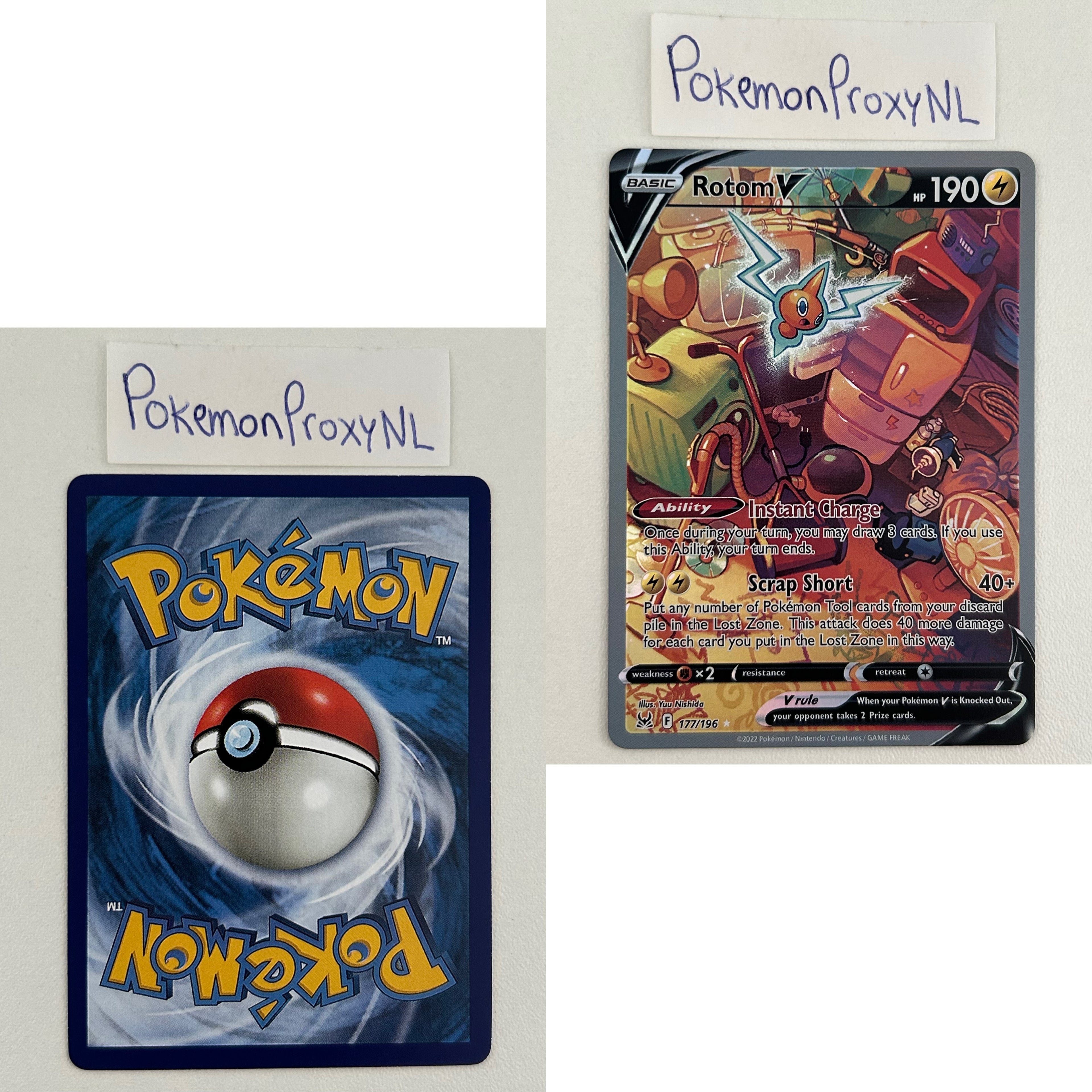 Lost Origins Set (LOR) / 001/196 - TG30/TG30 / 2022 / PROXY Pokémon TCG card(s)
