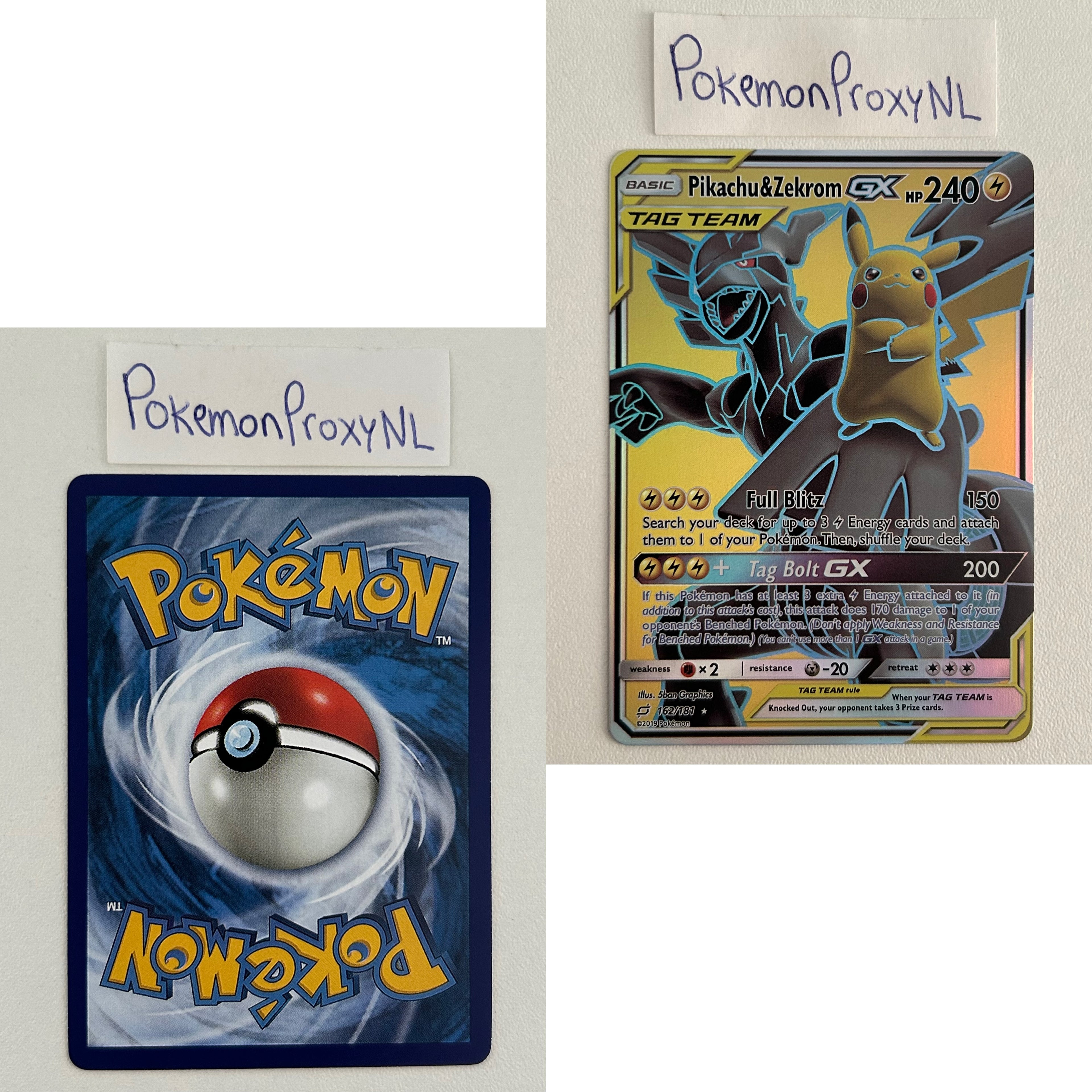 Team Up Set (TEU) / 1/181 - 196/181 / 2019 / PROXY Pokémon TCG card(s)