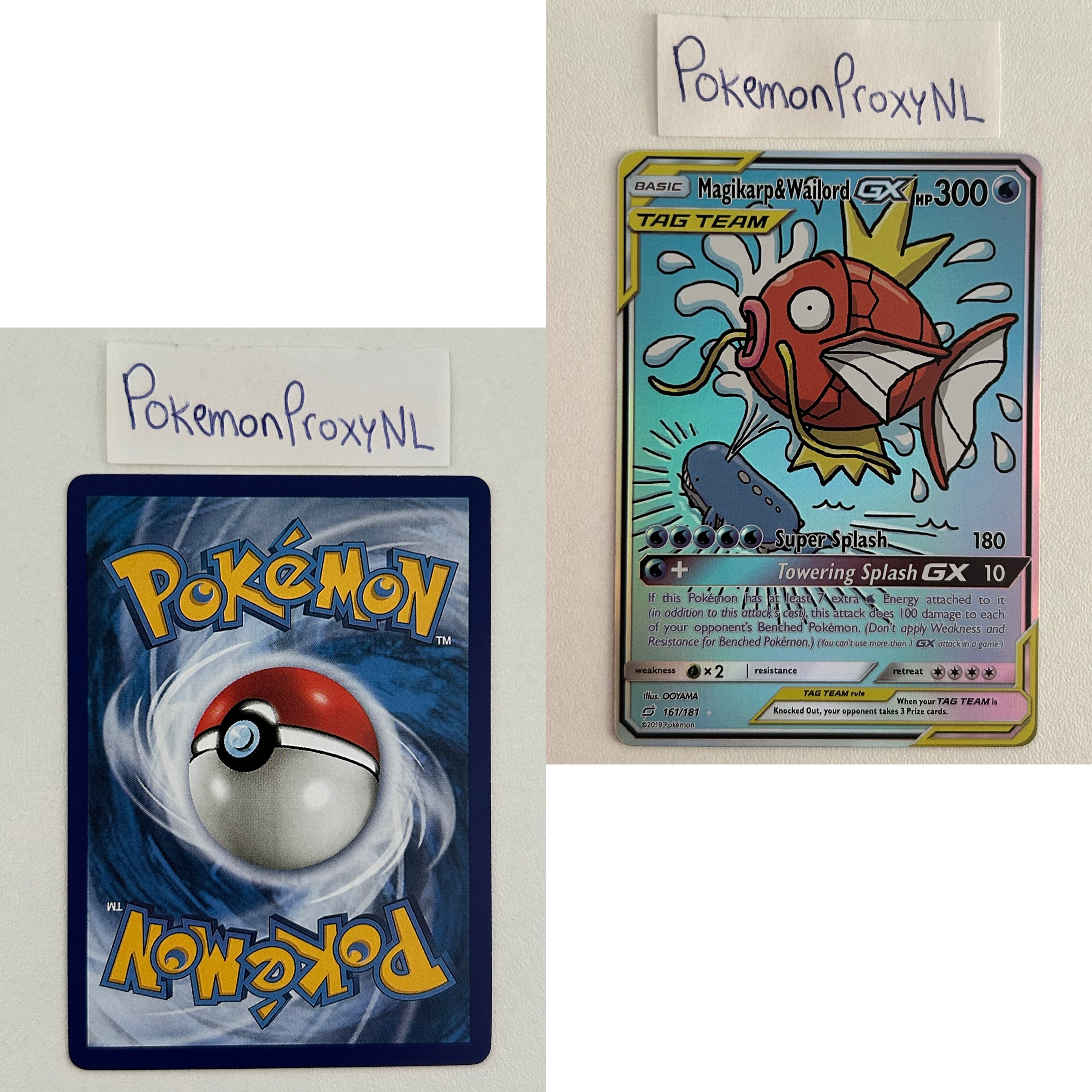 Team Up Set (TEU) / 1/181 - 196/181 / 2019 / PROXY Pokémon TCG card(s)