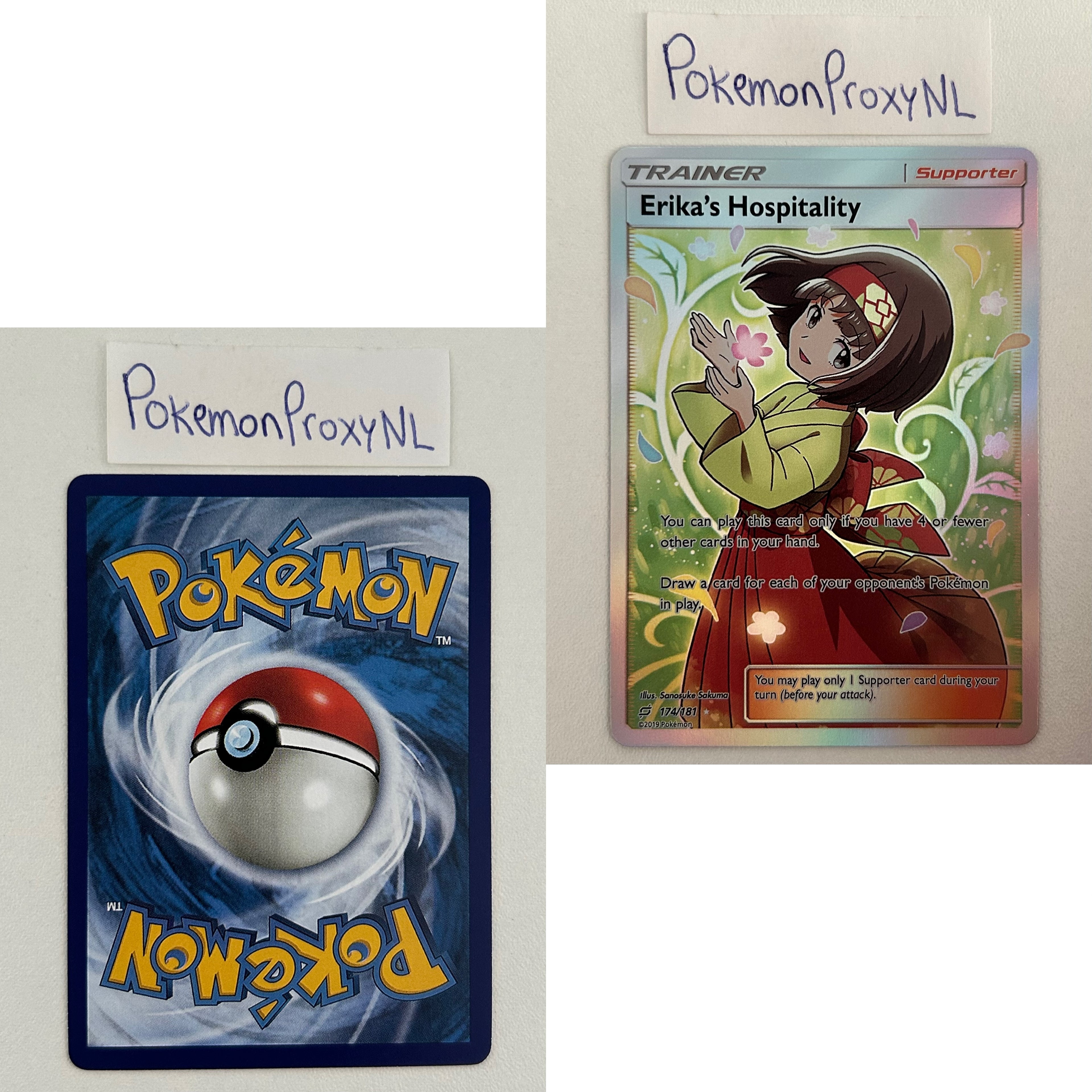 Team Up Set (TEU) / 1/181 - 196/181 / 2019 / PROXY Pokémon TCG card(s)