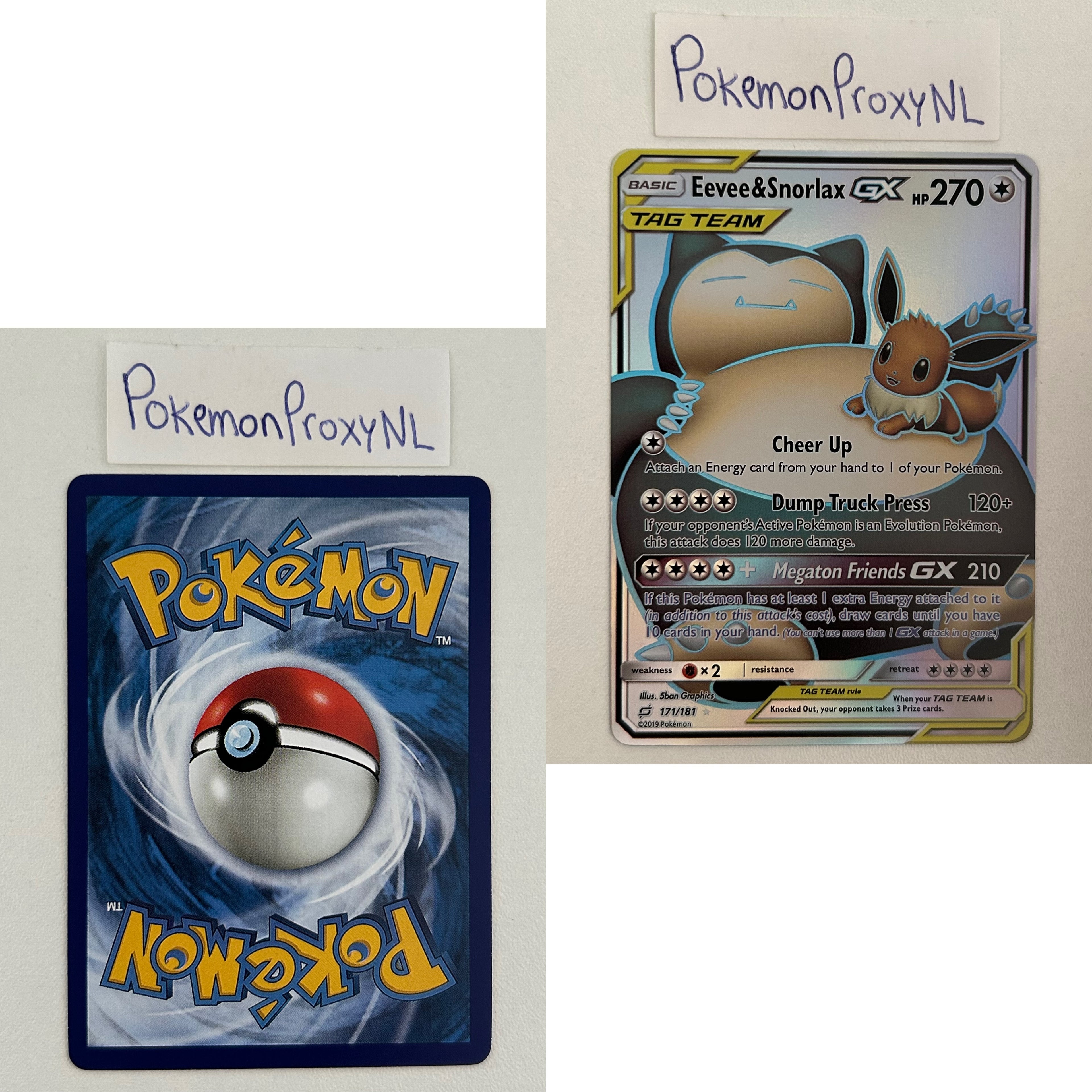 Team Up Set (TEU) / 1/181 - 196/181 / 2019 / PROXY Pokémon TCG card(s)
