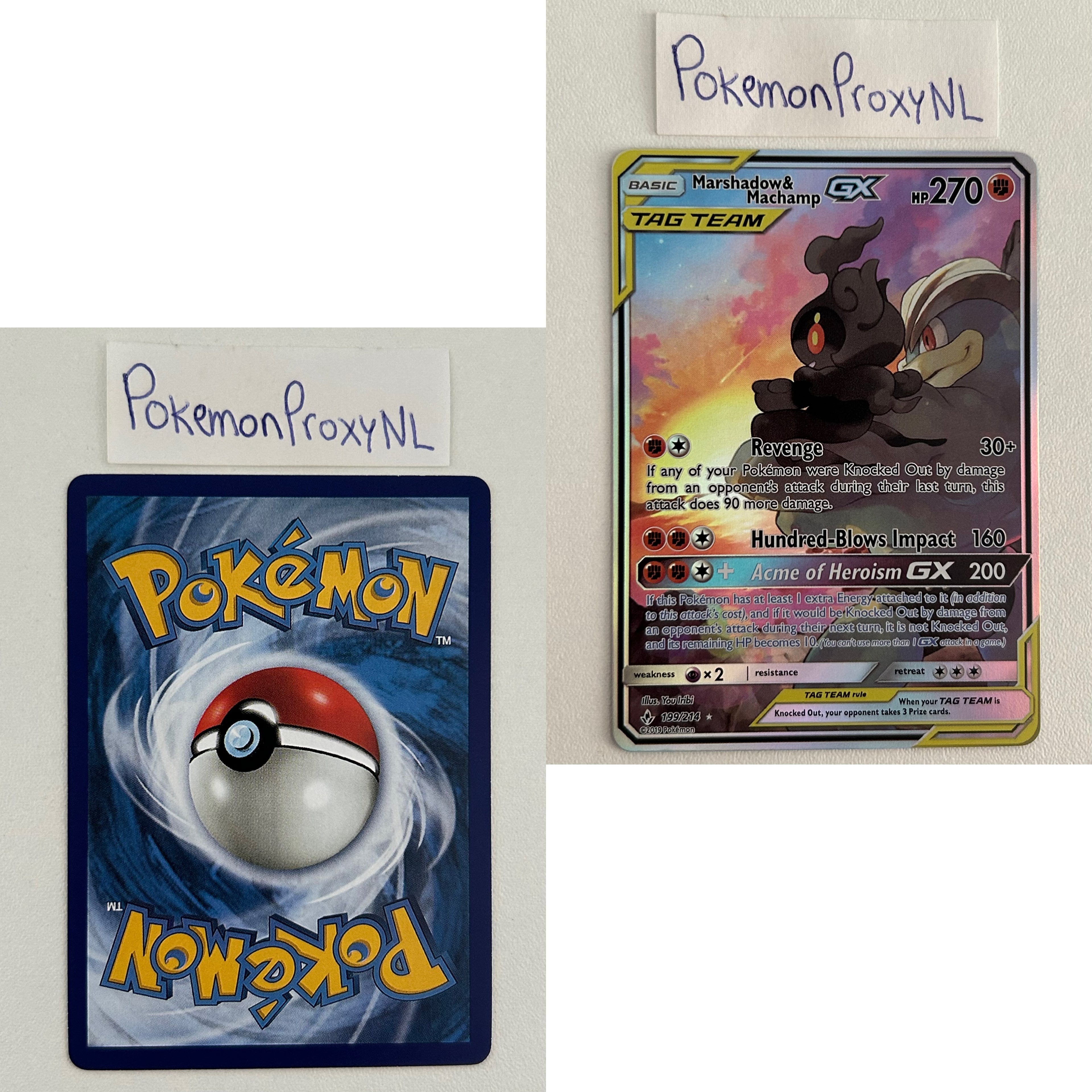 Unbroken Bonds Set (UNB) / 1/214 - 195a/214 / 2019 / PROXY Pokémon TCG card(s)
