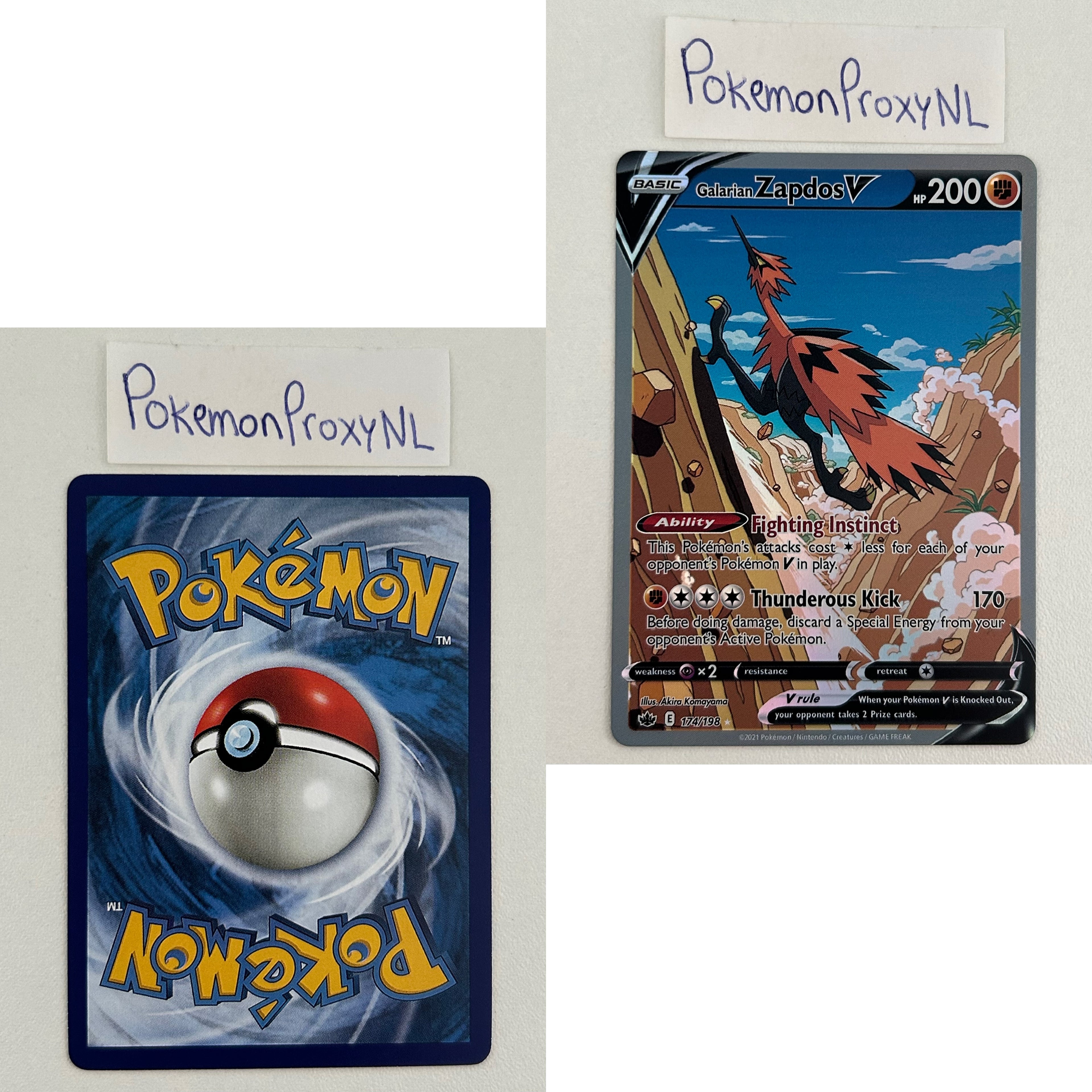 Chilling Reign Set (CRE) / 001/198 - 233/198 / 2021 / PROXY Pokémon TCG card(s)