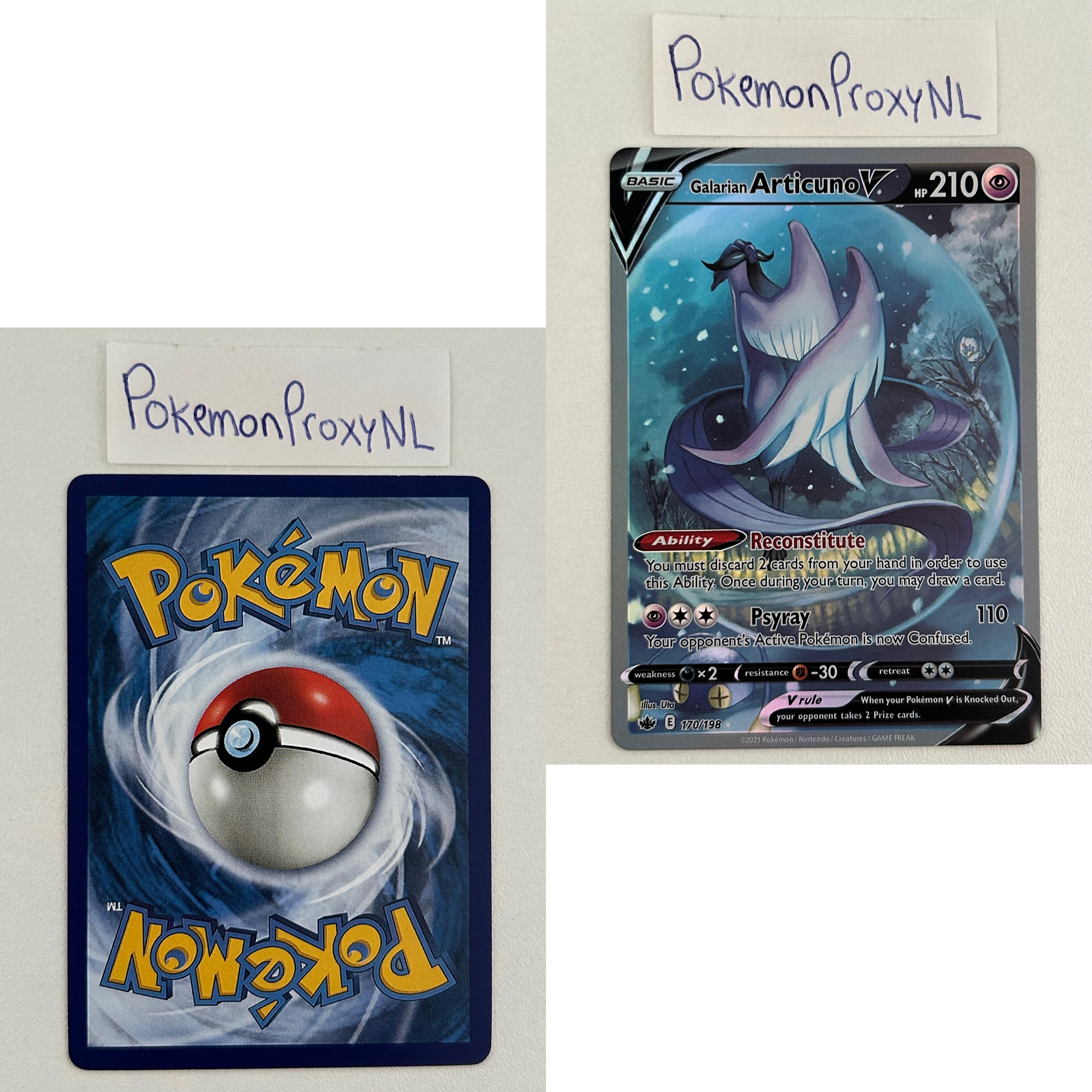 Chilling Reign Set (CRE) / 001/198 - 233/198 / 2021 / PROXY Pokémon TCG card(s)