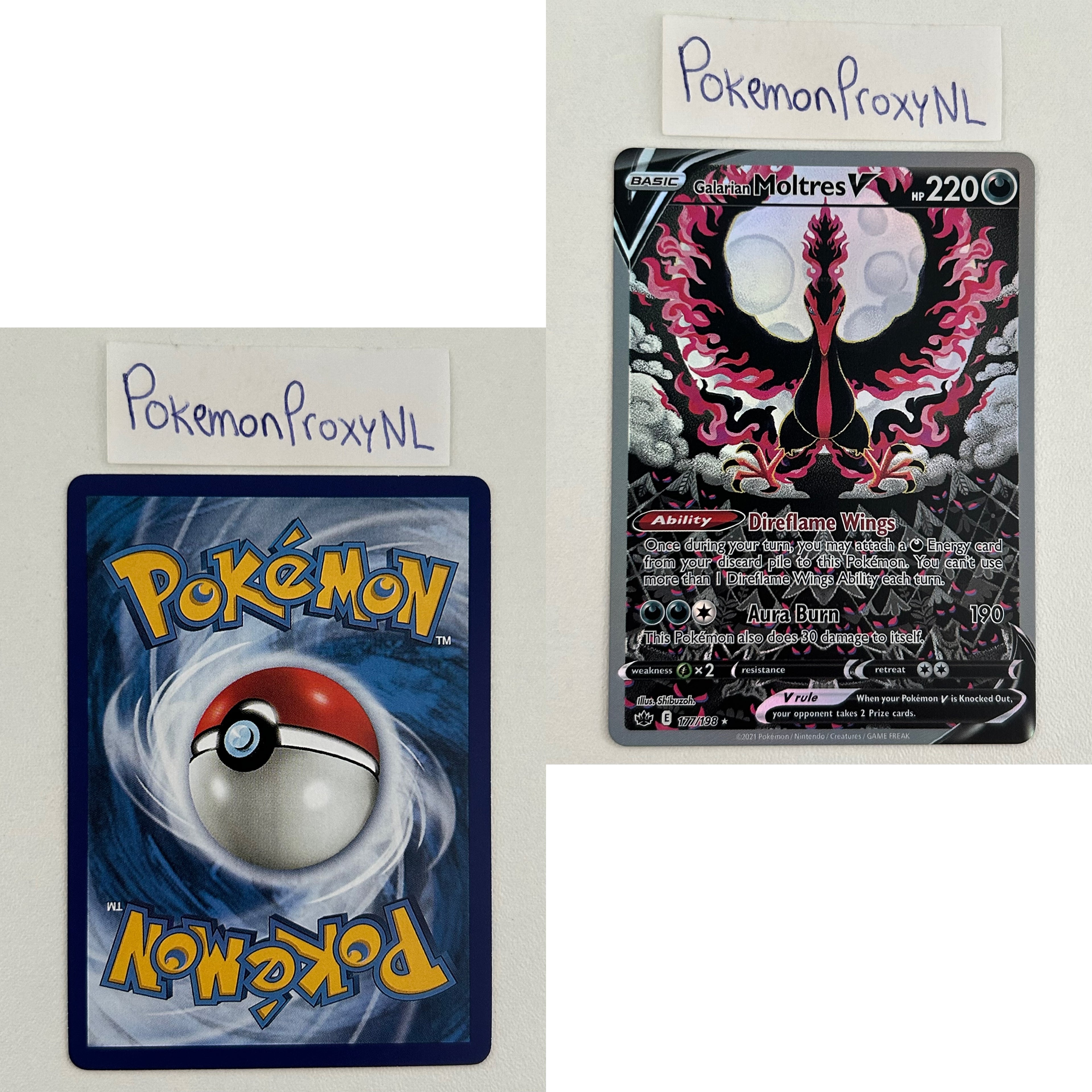 Chilling Reign Set (CRE) / 001/198 - 233/198 / 2021 / PROXY Pokémon TCG card(s)