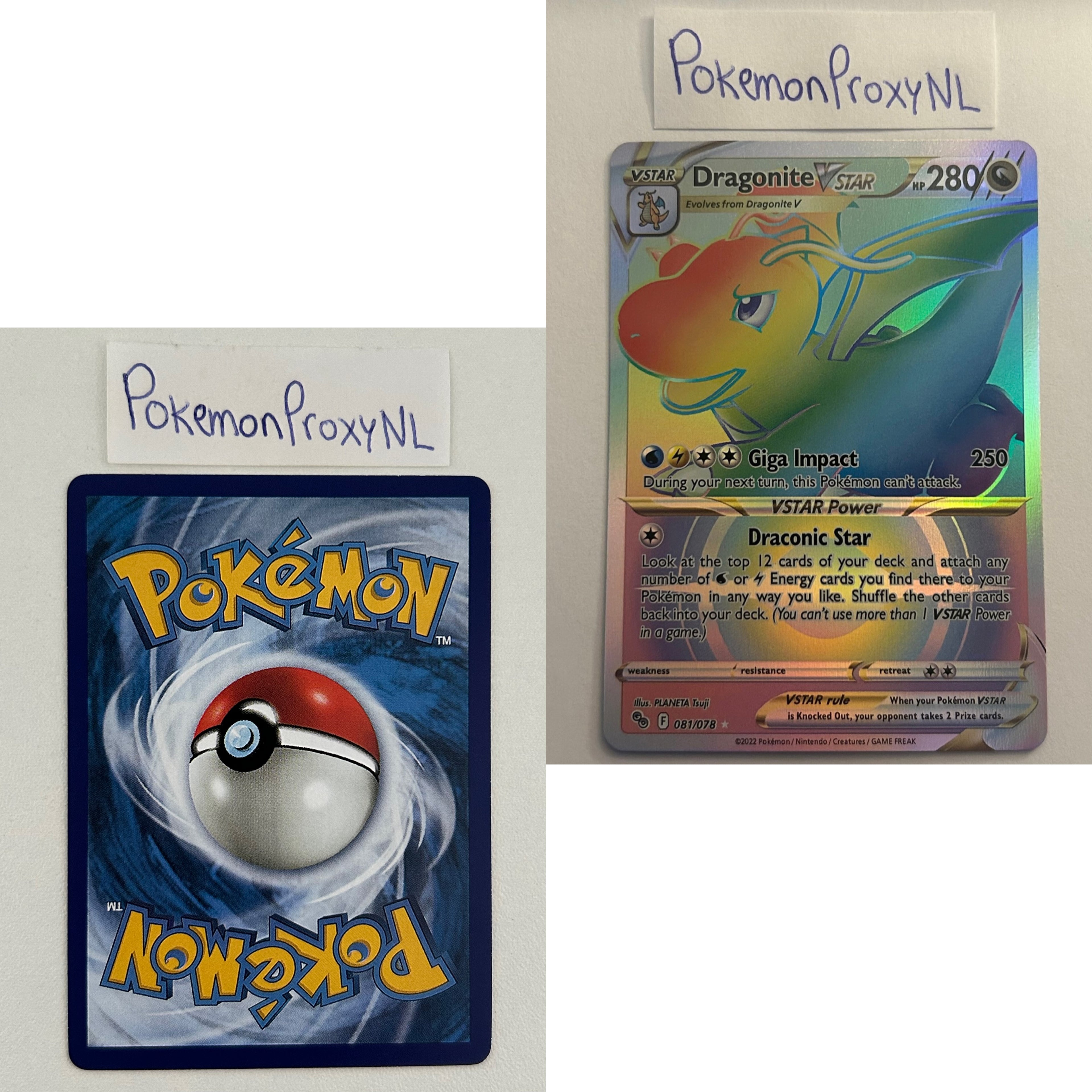 Pokémon GO Set (PGO) / 001/078 - 088/078 / 2022 / PROXY Pokémon TCG card(s)