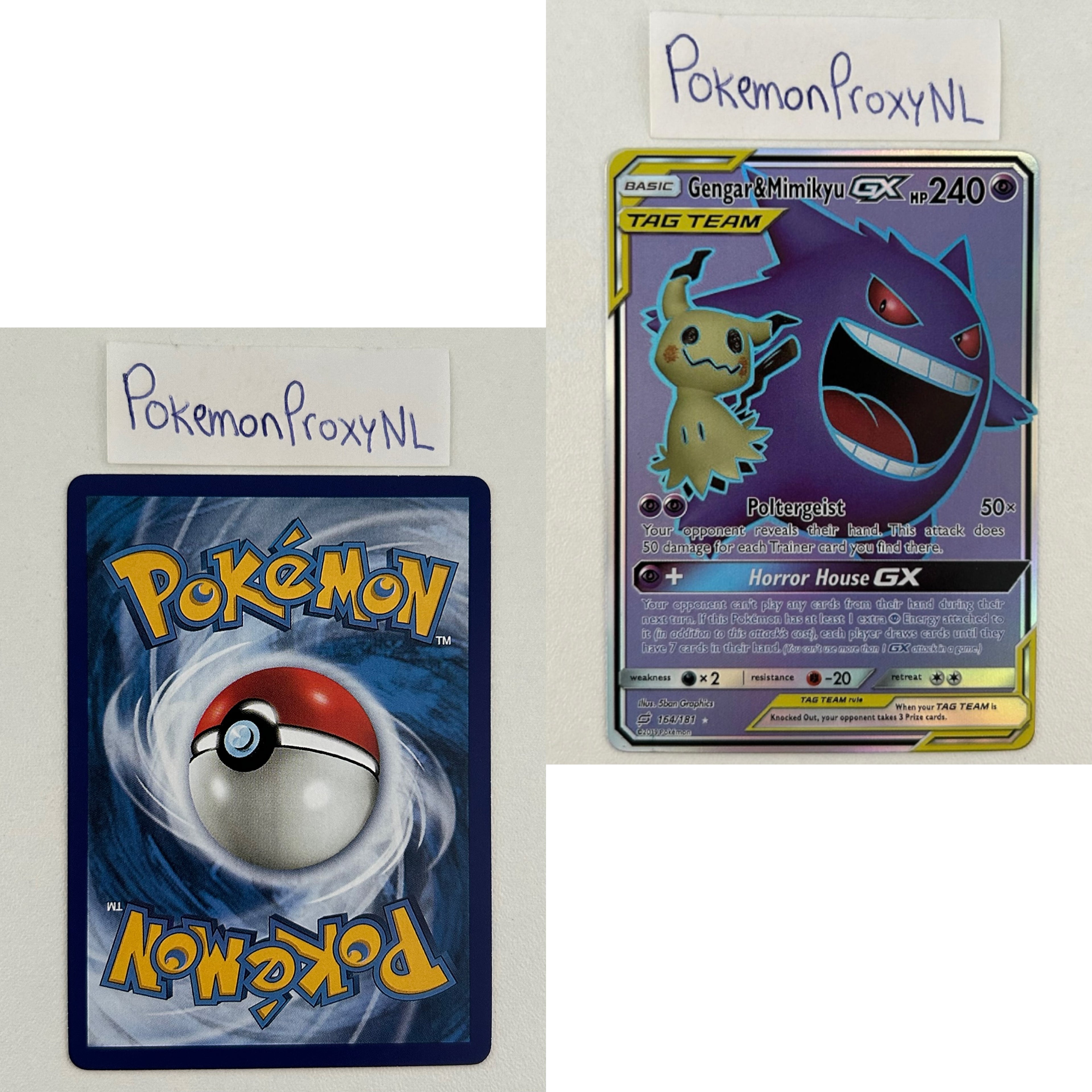 Team Up Set (TEU) / 1/181 - 196/181 / 2019 / PROXY Pokémon TCG card(s)