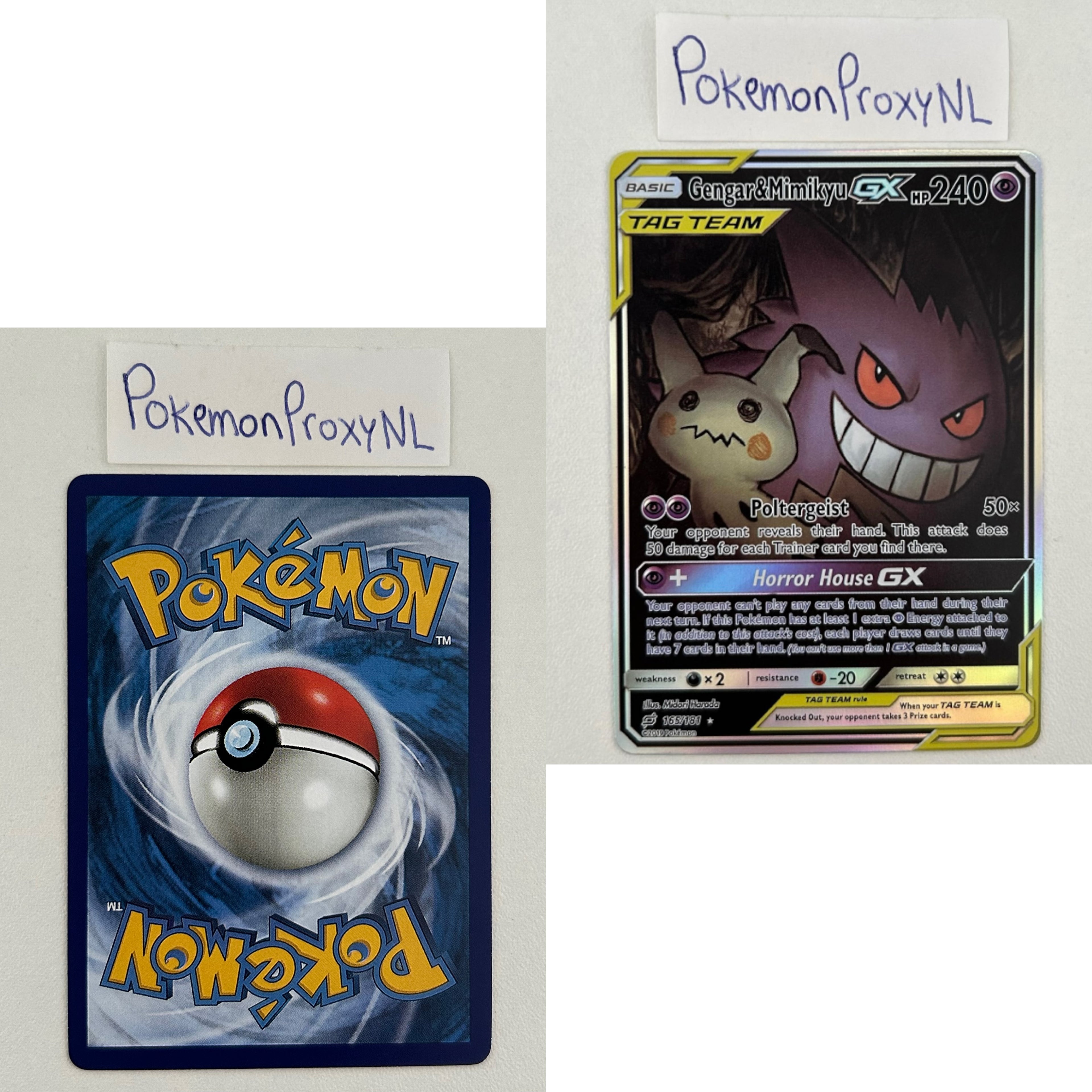 Team Up Set (TEU) / 1/181 - 196/181 / 2019 / PROXY Pokémon TCG card(s)