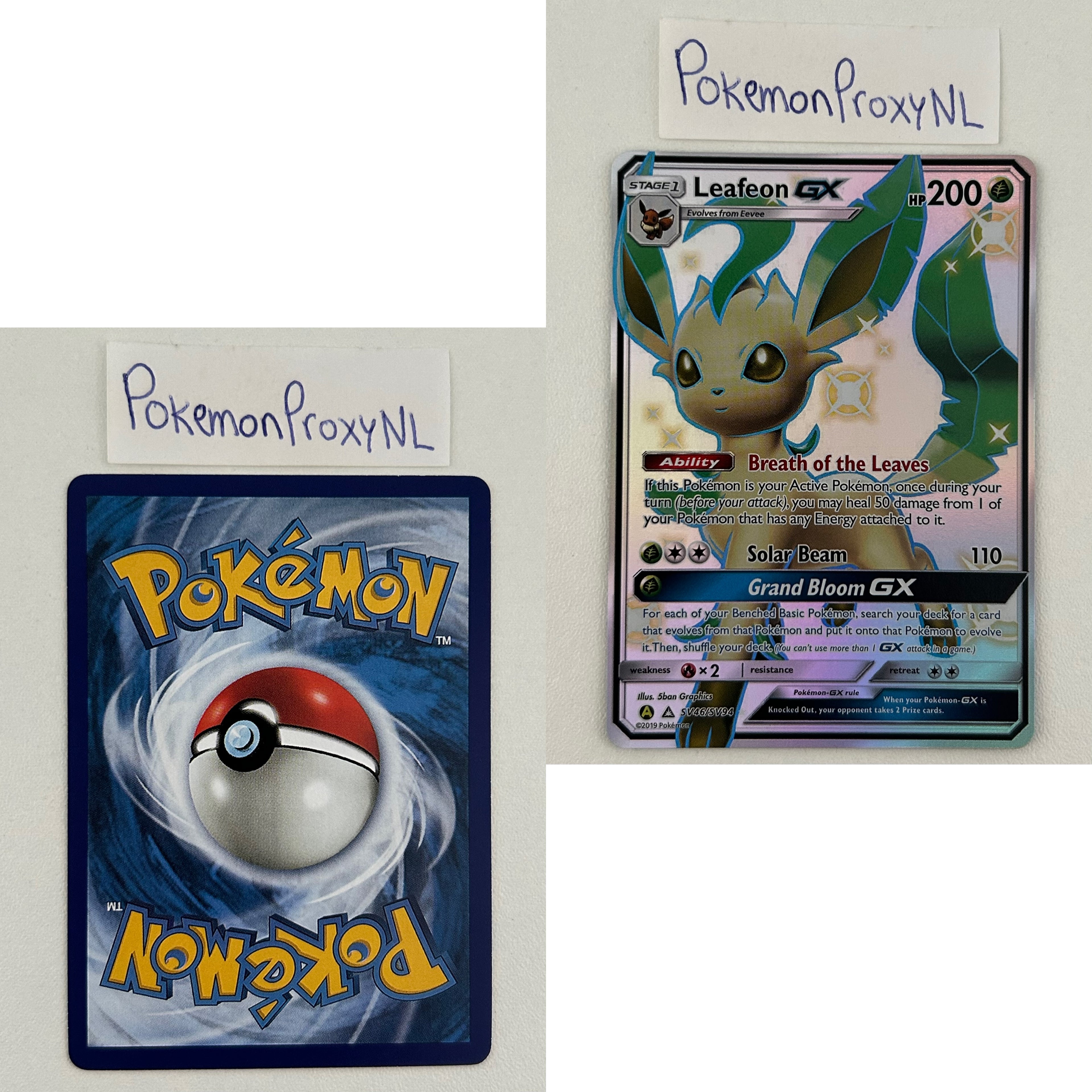 Ultra Prism Set (UPR) / 1/156 - 173/156 / 2018 / PROXY Pokémon TCG card(s)