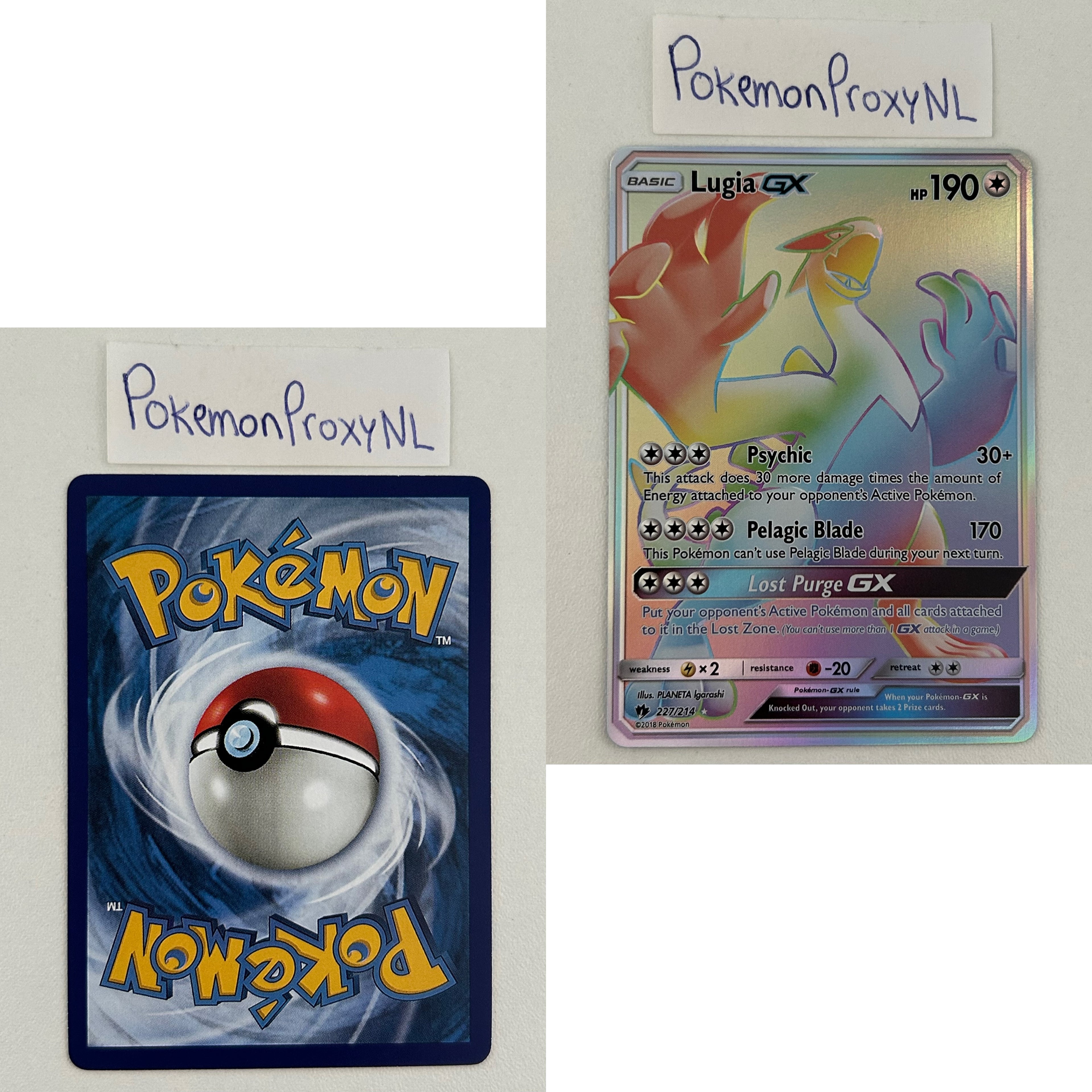 Lost Thunder Set (LOT) / 1/214 - 236/214 / 2018 / PROXY Pokémon TCG card(s)