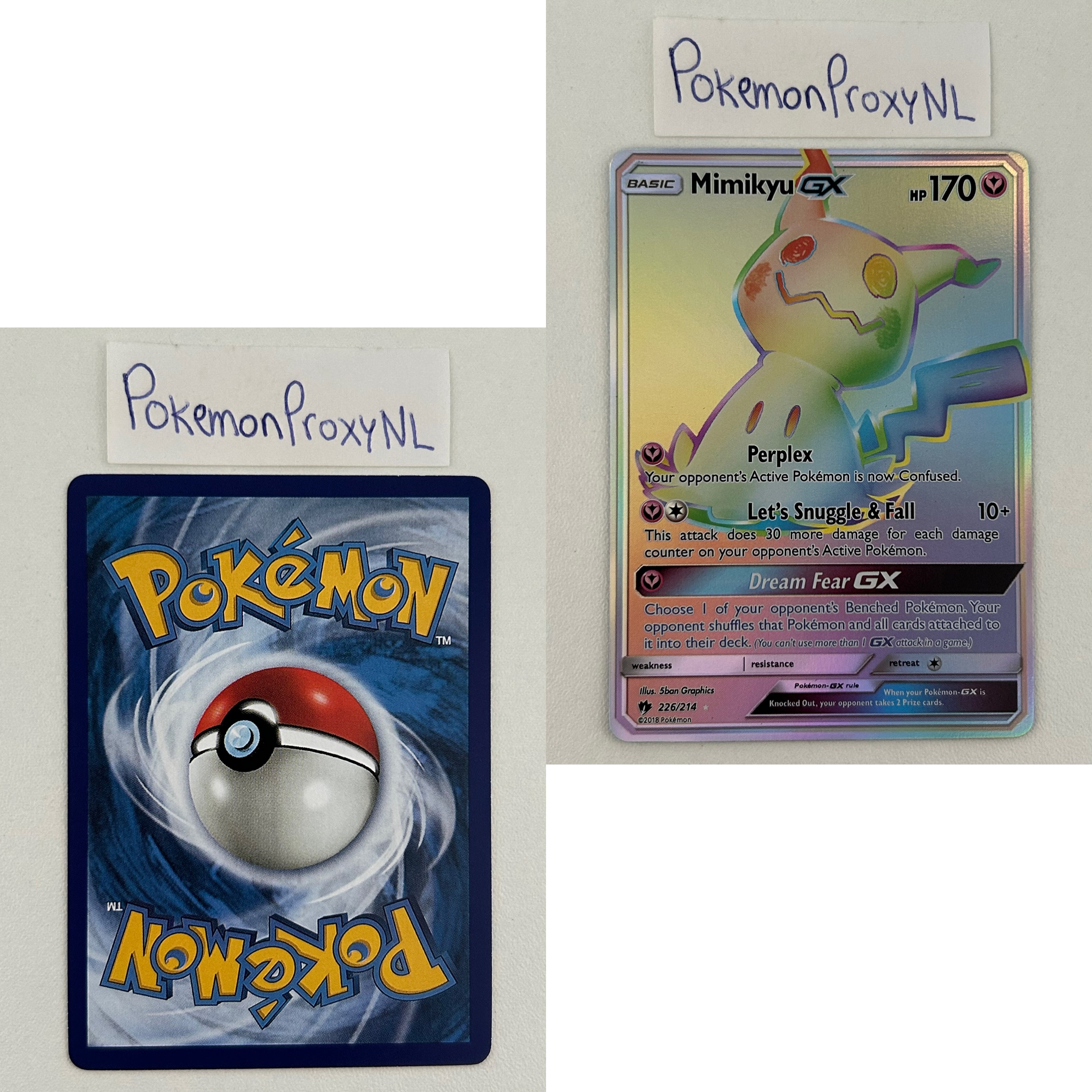 Lost Thunder Set (LOT) / 1/214 - 236/214 / 2018 / PROXY Pokémon TCG card(s)