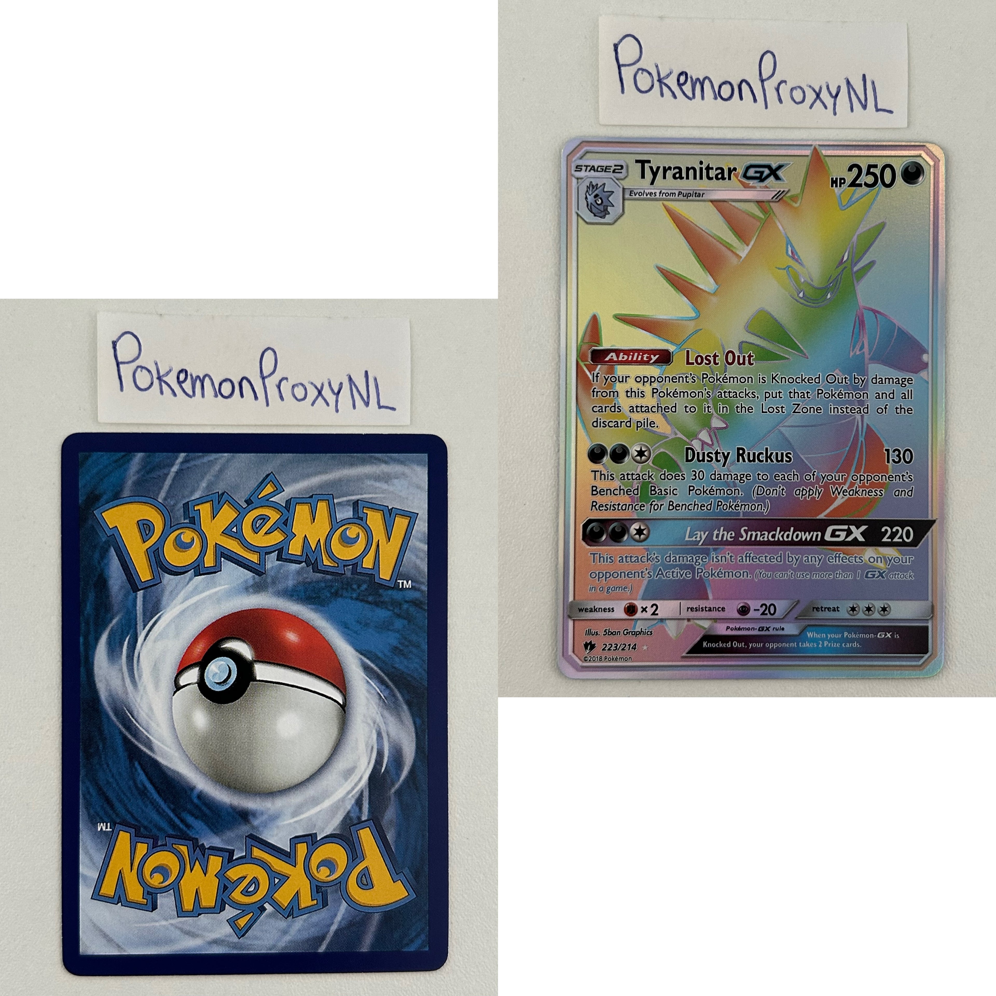 Lost Thunder Set (LOT) / 1/214 - 236/214 / 2018 / PROXY Pokémon TCG card(s)