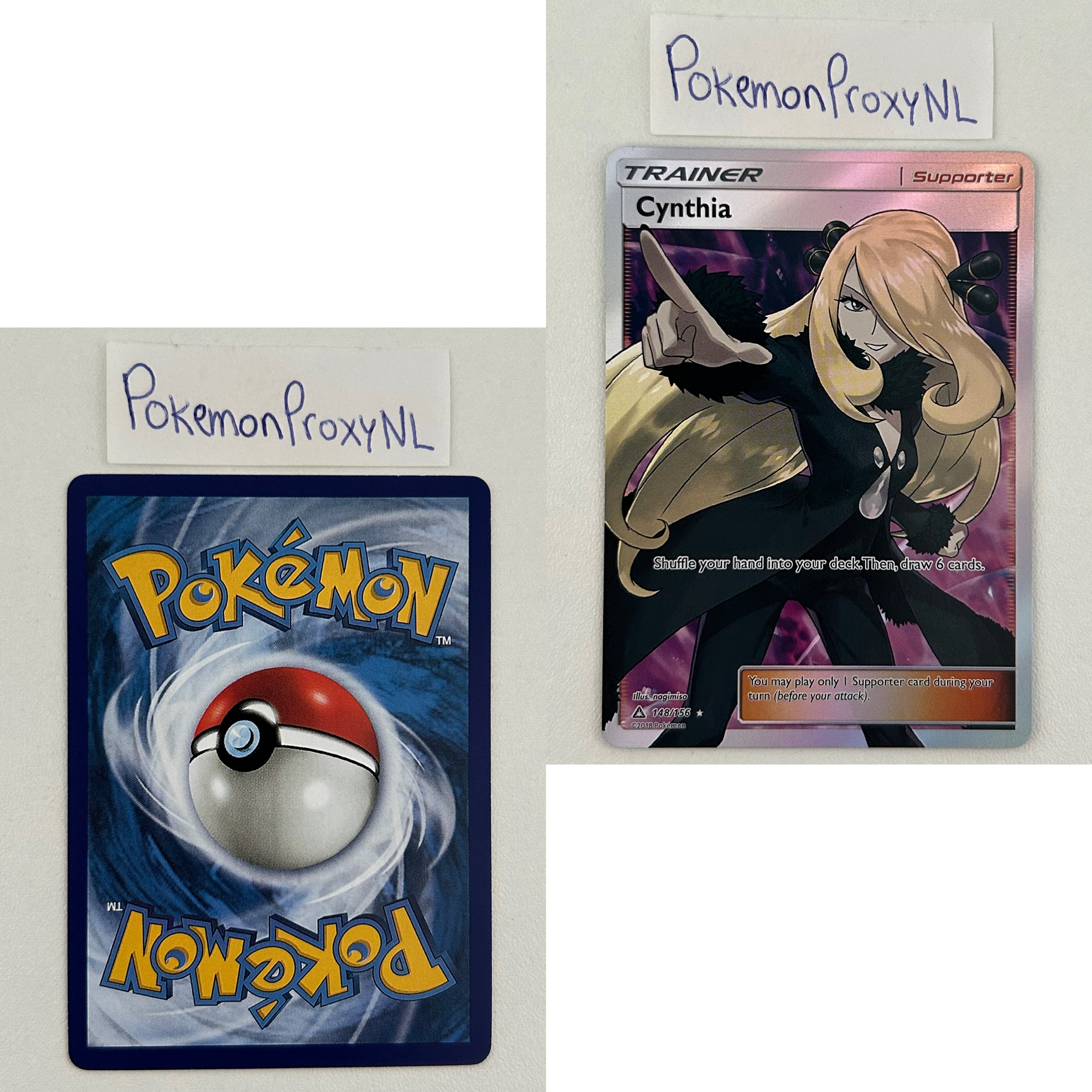 Ultra Prism Set (UPR) / 1/156 - 173/156 / 2018 / PROXY Pokémon TCG card(s)