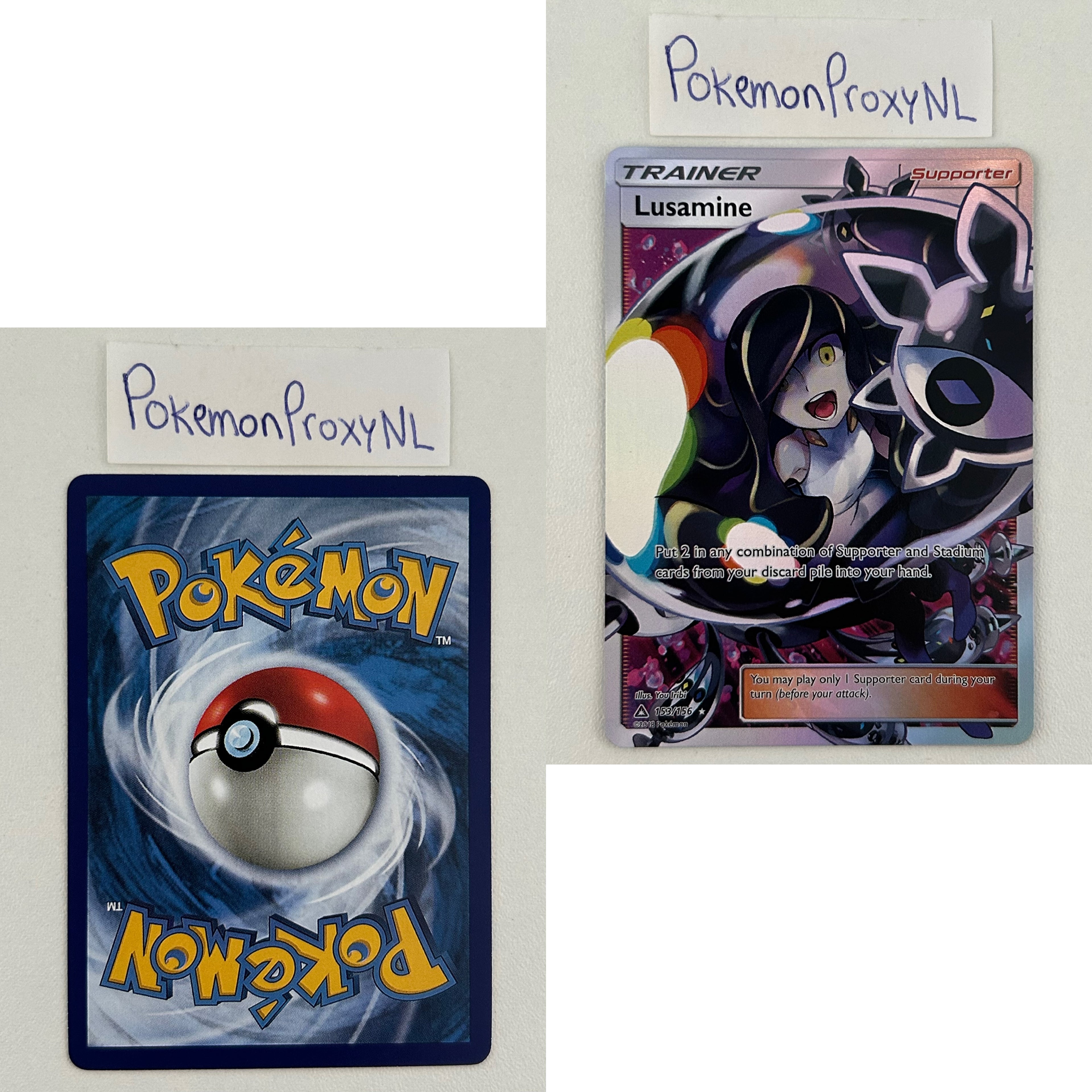 Ultra Prism Set (UPR) / 1/156 - 173/156 / 2018 / PROXY Pokémon TCG card(s)