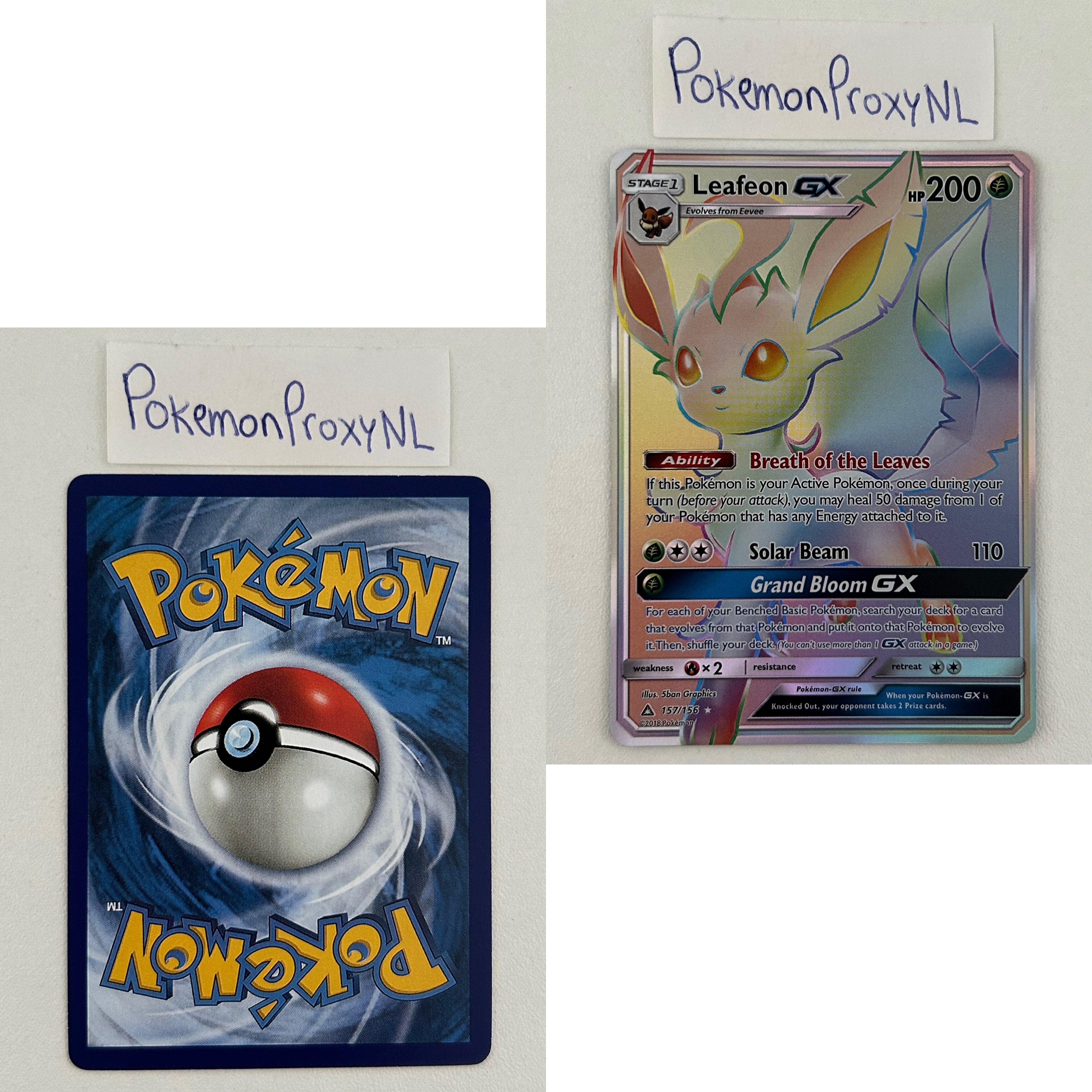 Ultra Prism Set (UPR) / 1/156 - 173/156 / 2018 / PROXY Pokémon TCG card(s)