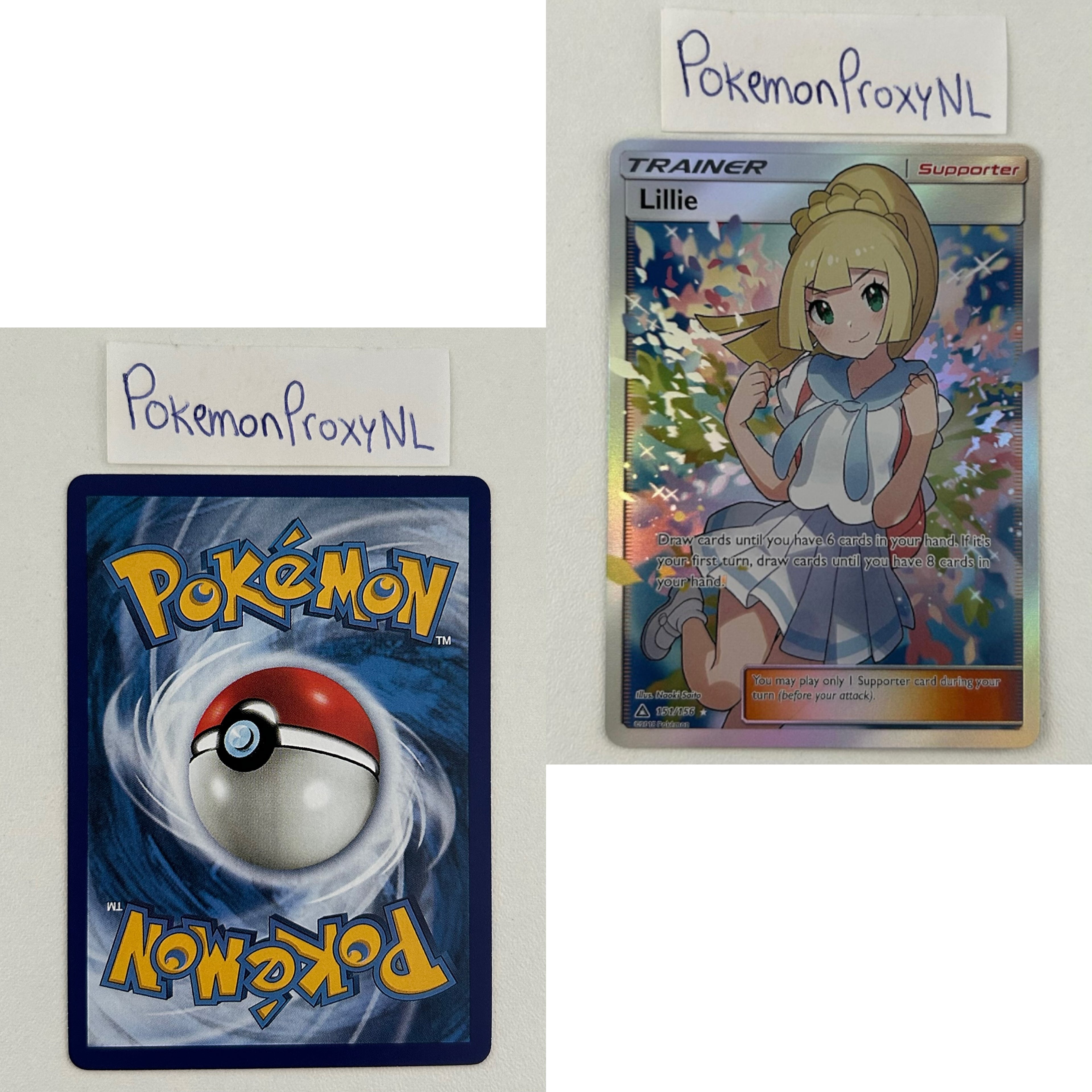 Ultra Prism Set (UPR) / 1/156 - 173/156 / 2018 / PROXY Pokémon TCG card(s)