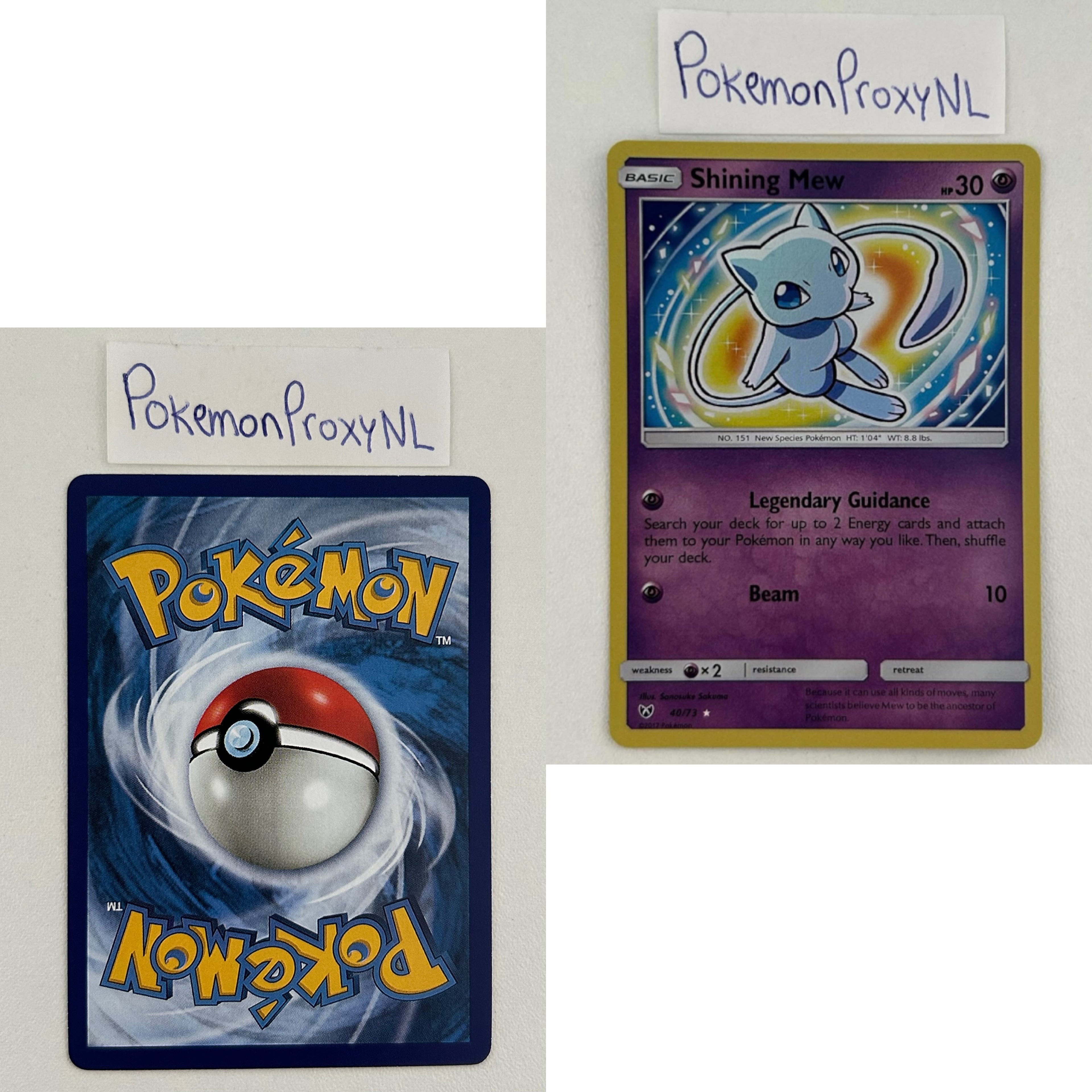 Shining Legends Set (SLG) / 1/73 - 78/73 / 2017-2019 / PROXY Pokémon TCG card(s)