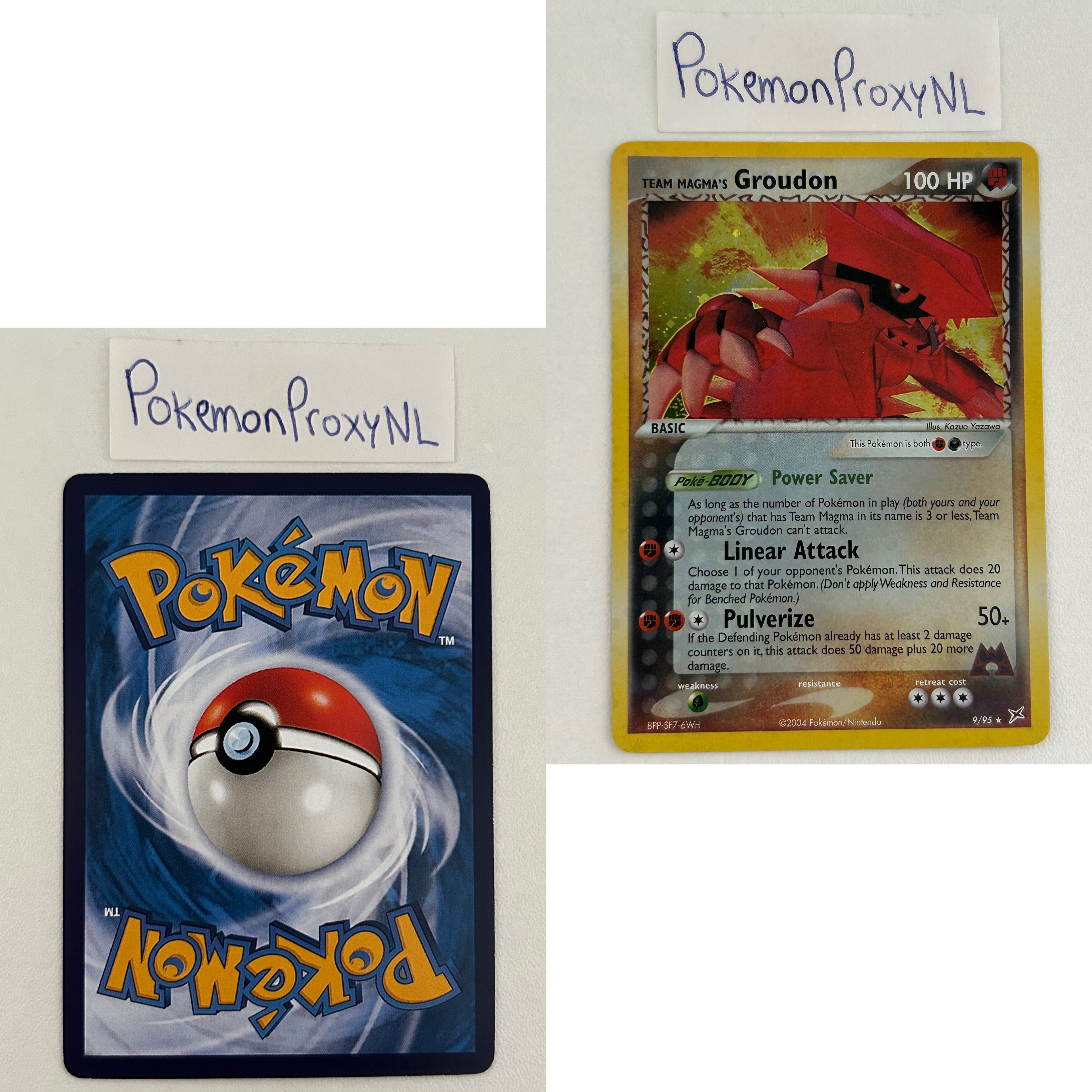 Team Magma vs Team Aqua Set (MA) / 1/95 - 97/95 / 2004 / PROXY Pokémon TCG card(s)
